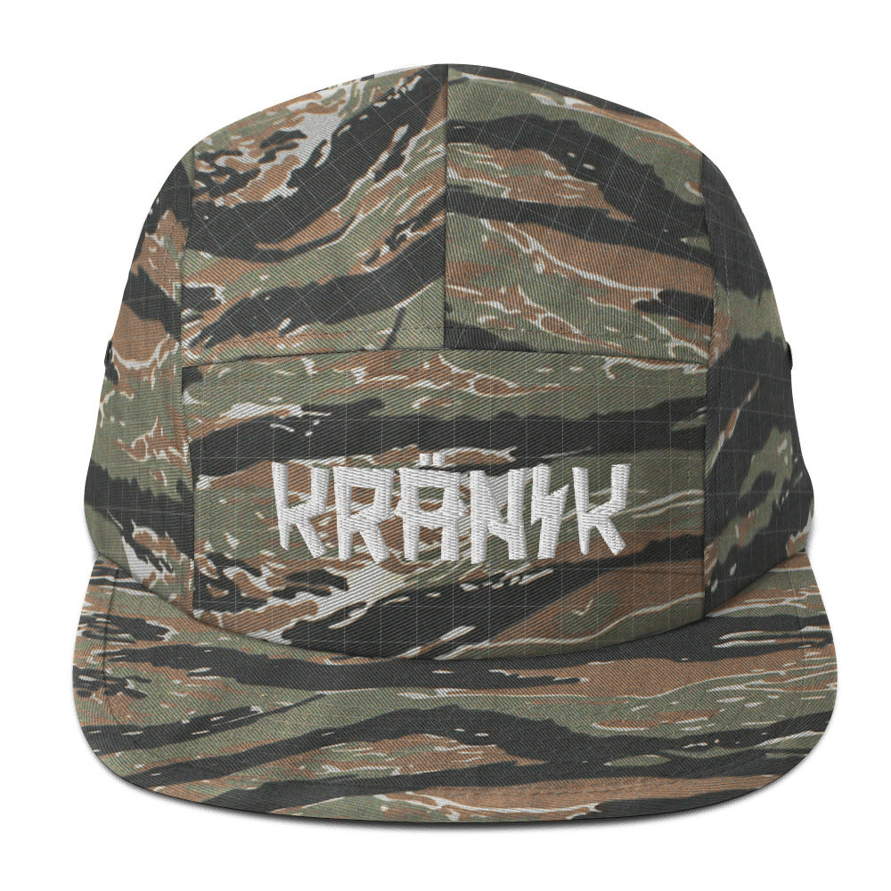 Kranik Brand Hat / Five Panel Cap / White Moto Logo