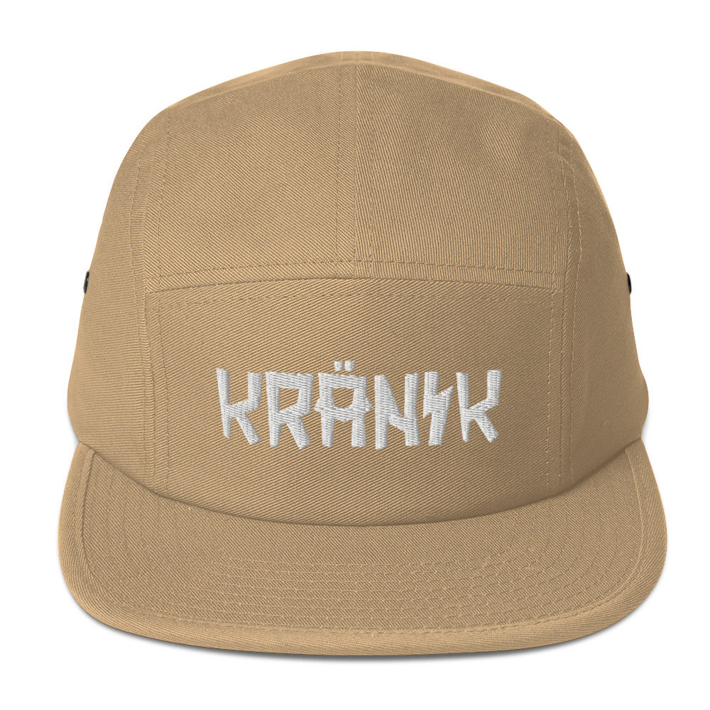 Kranik Brand Hat / Five Panel Cap / White Moto Logo