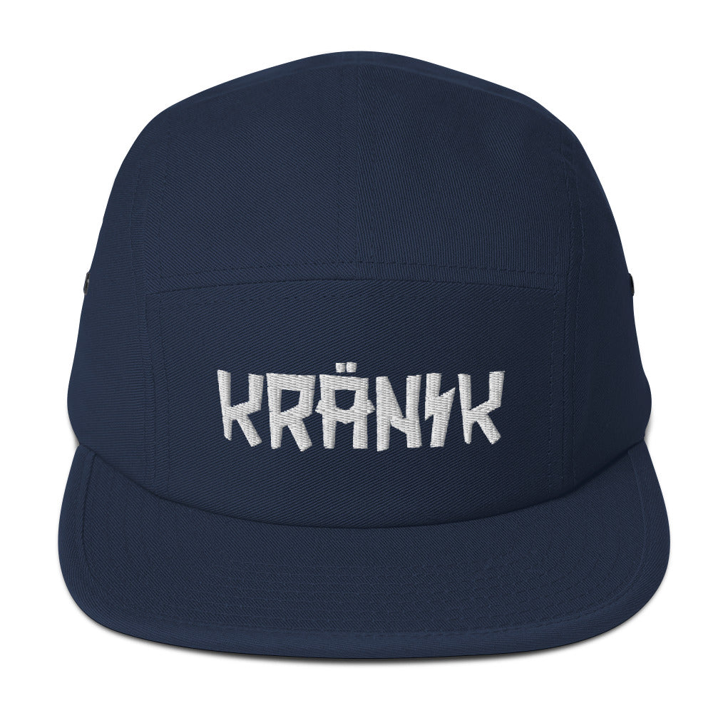 Kranik Brand Hat / Five Panel Cap / White Moto Logo