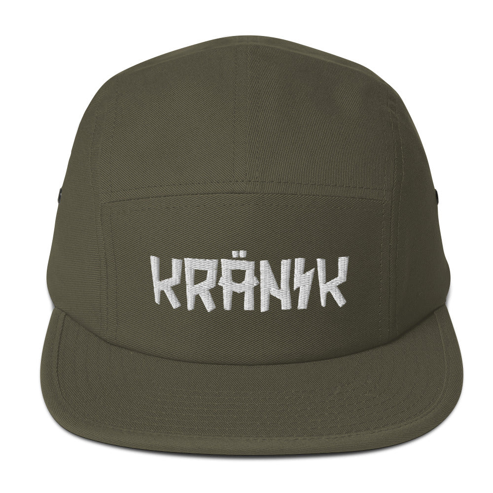 Kranik Brand Hat / Five Panel Cap / White Moto Logo