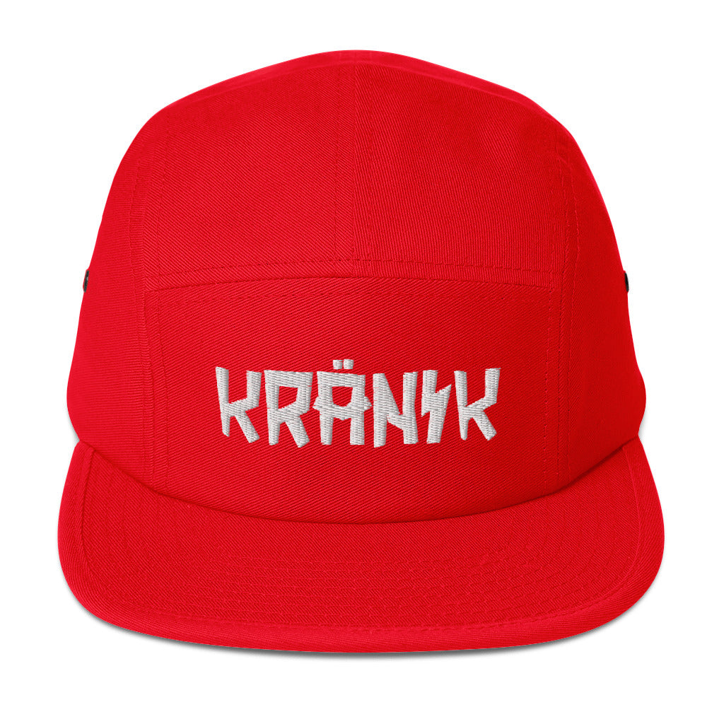 Kranik Brand Hat / Five Panel Cap / White Moto Logo