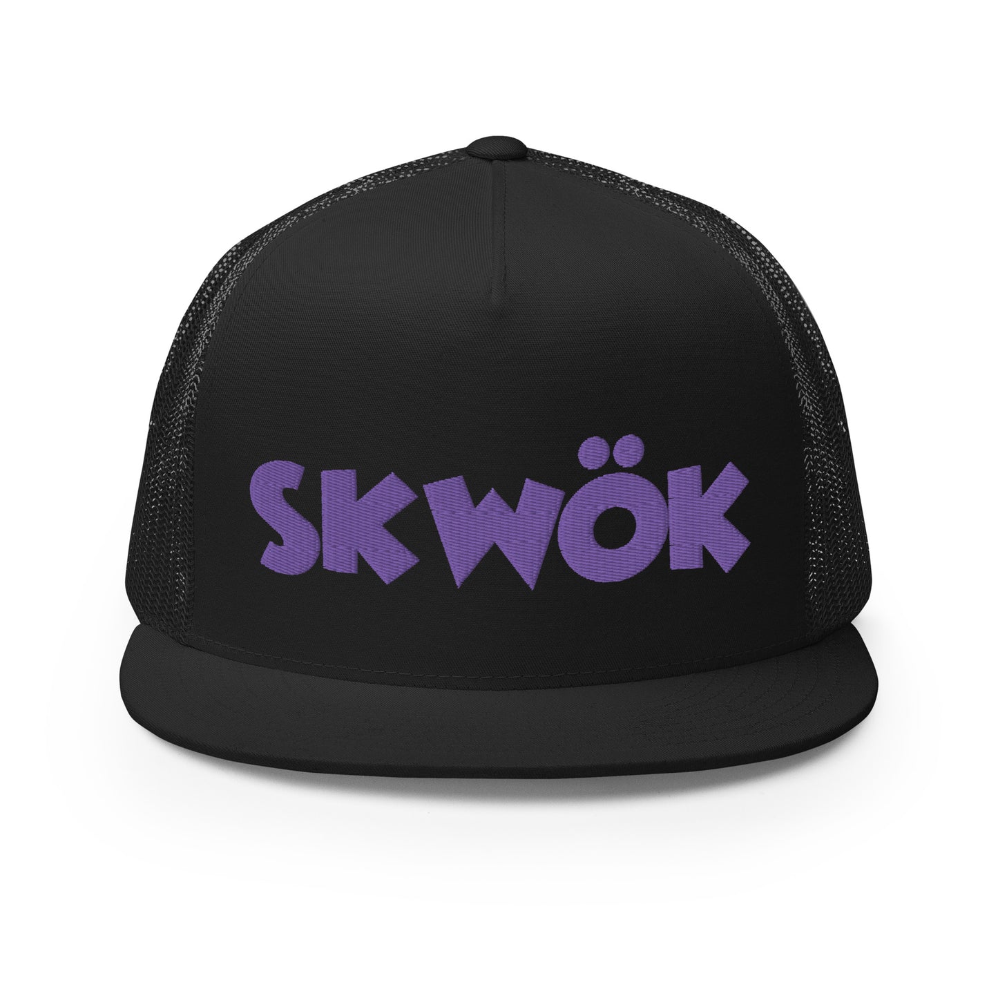 Skwok Brand / Hat / Trucker Cap / OG Logo / 3D Puff / Black / Purple