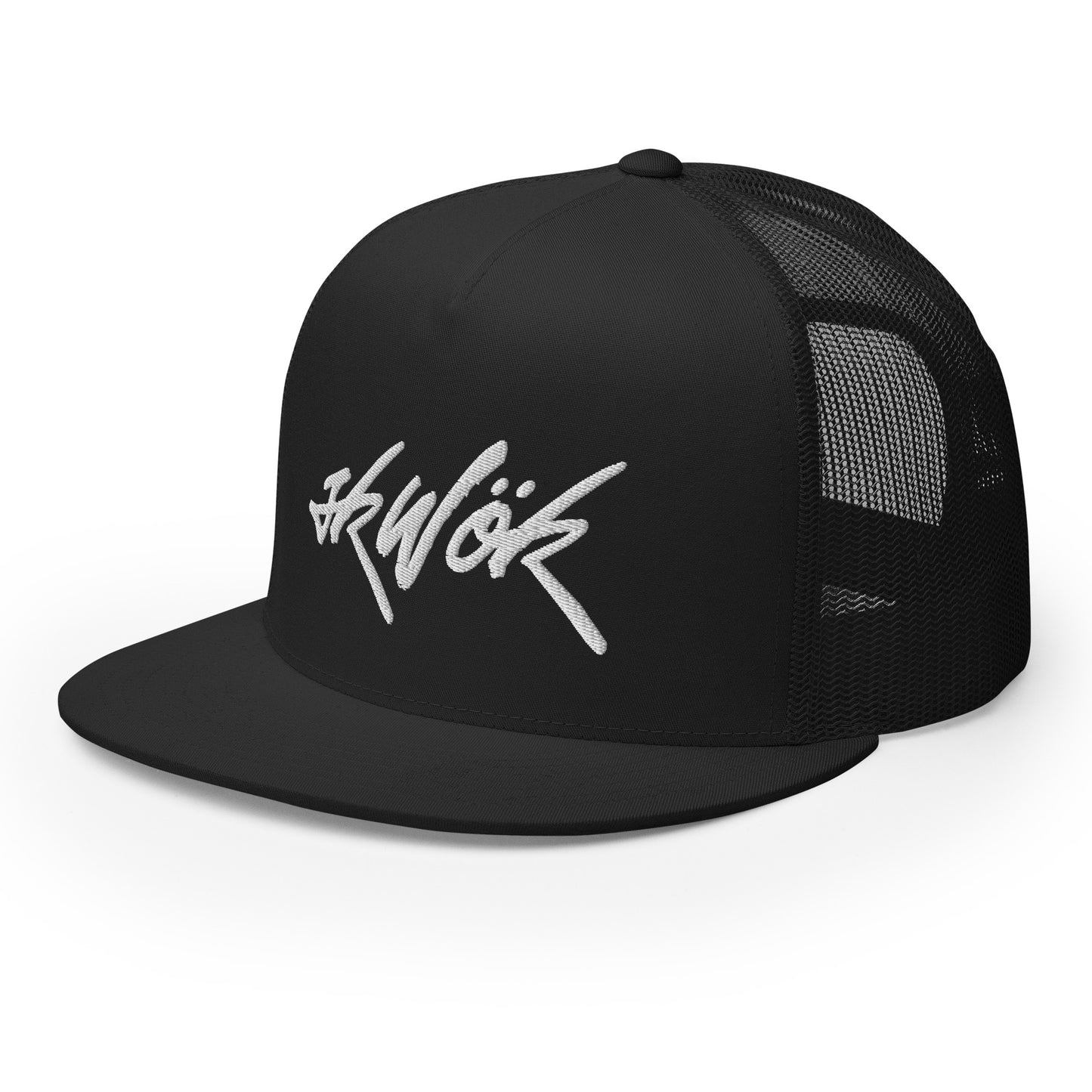 Skwok Brand / Hat / Trucker Cap / Tag Logo / White