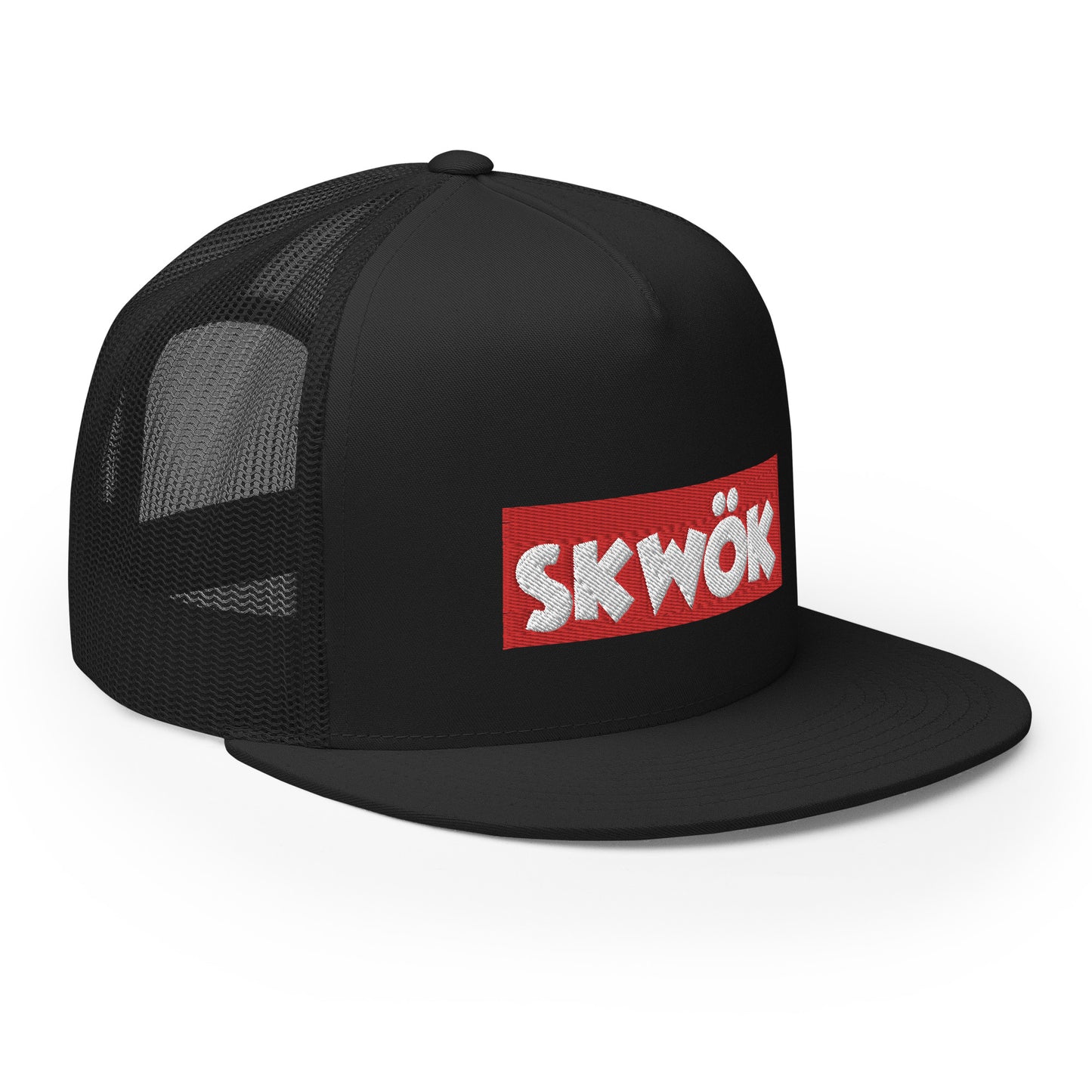 Skwok Brand / Hat / Trucker Cap / Box Logo / Black