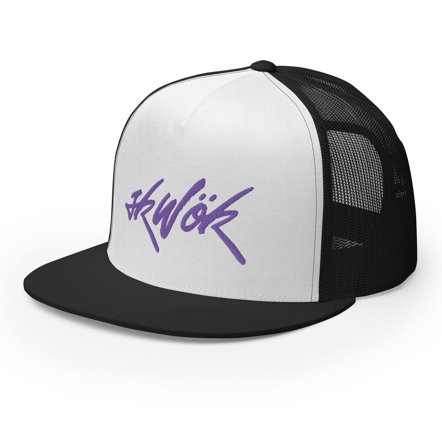 Skwok Brand / Hat / Trucker Cap / Tag Logo / Purple