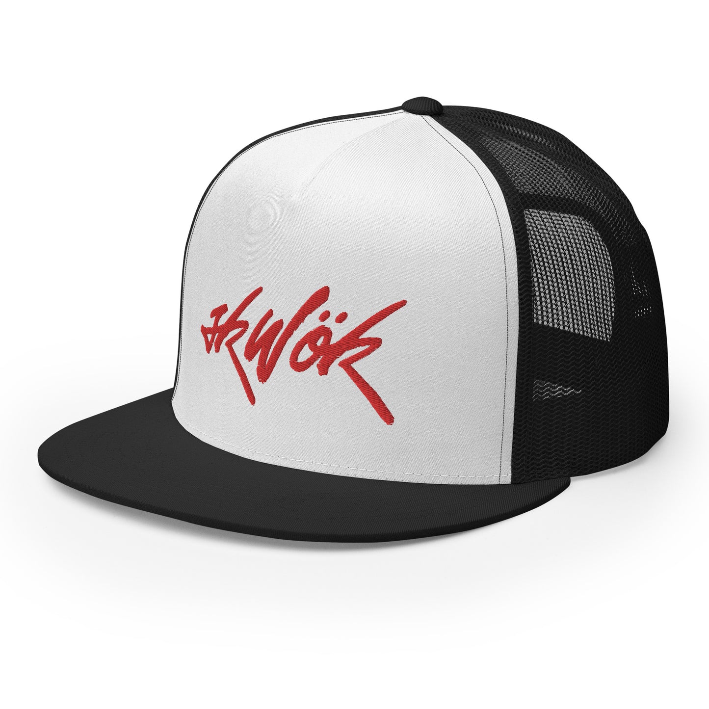 Skwok Brand / Hat / Trucker Cap / Tag Logo / Red