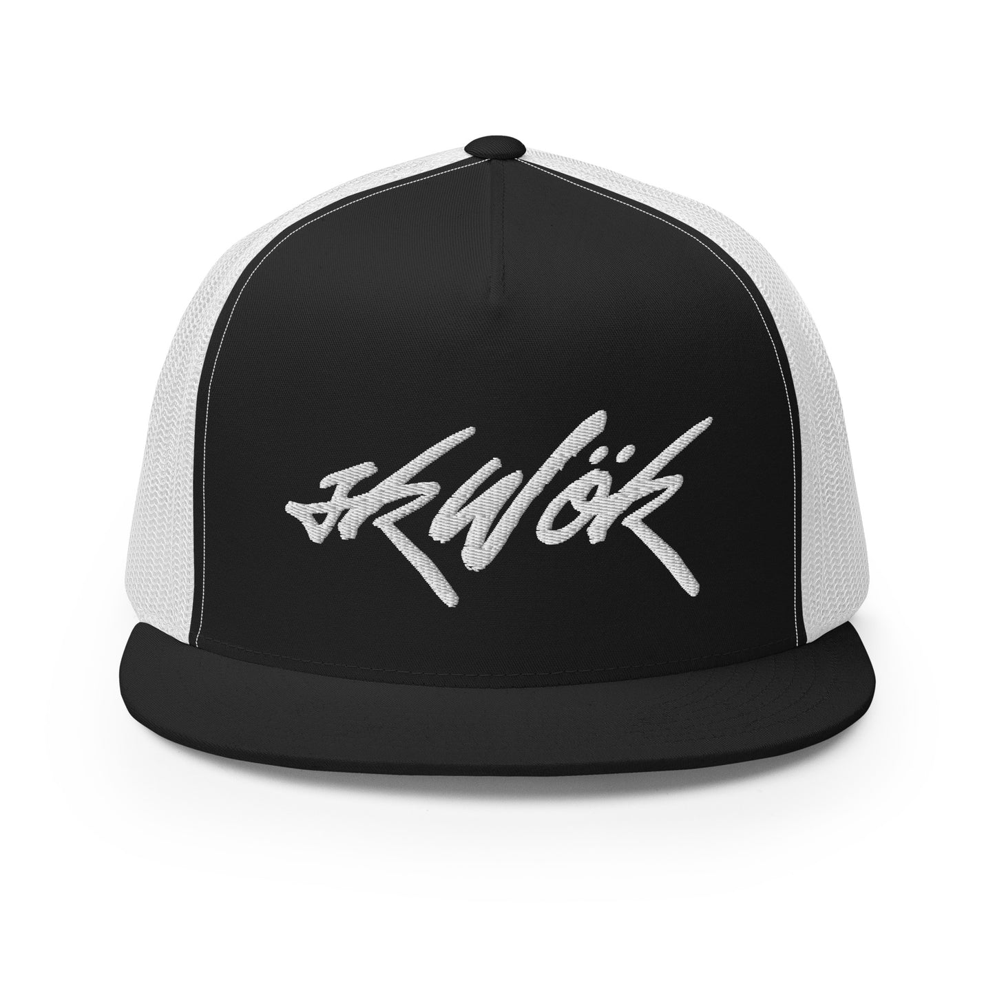 Skwok Brand / Hat / Trucker Cap / Tag Logo / White