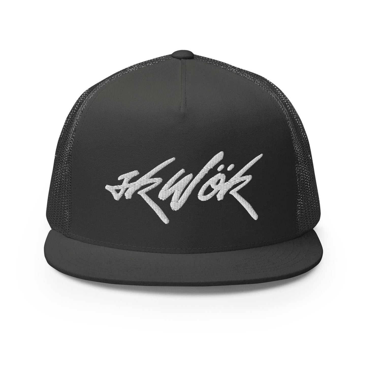 Skwok Brand / Hat / Trucker Cap / Tag Logo / White