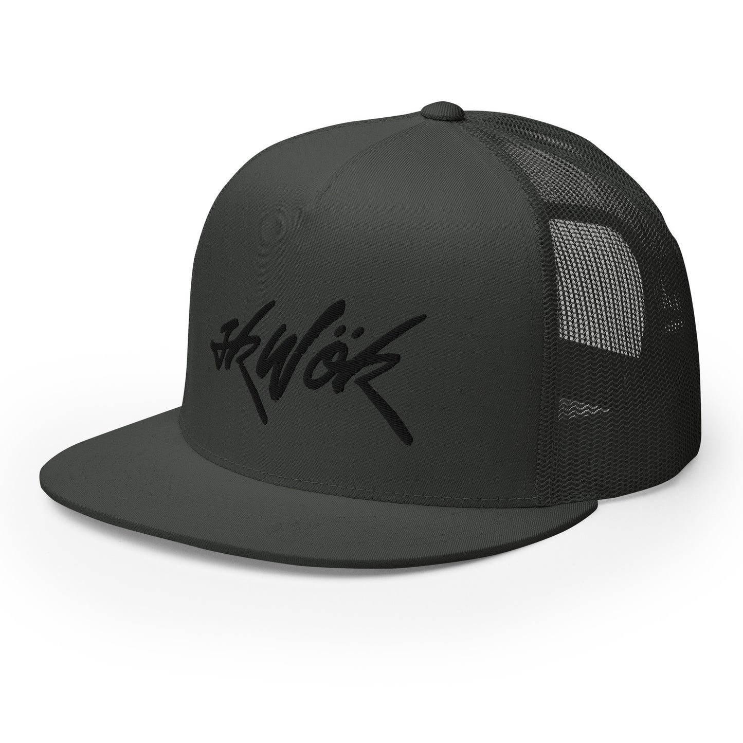 Skwok Brand / Hat / Trucker Cap / Tag Logo / Black