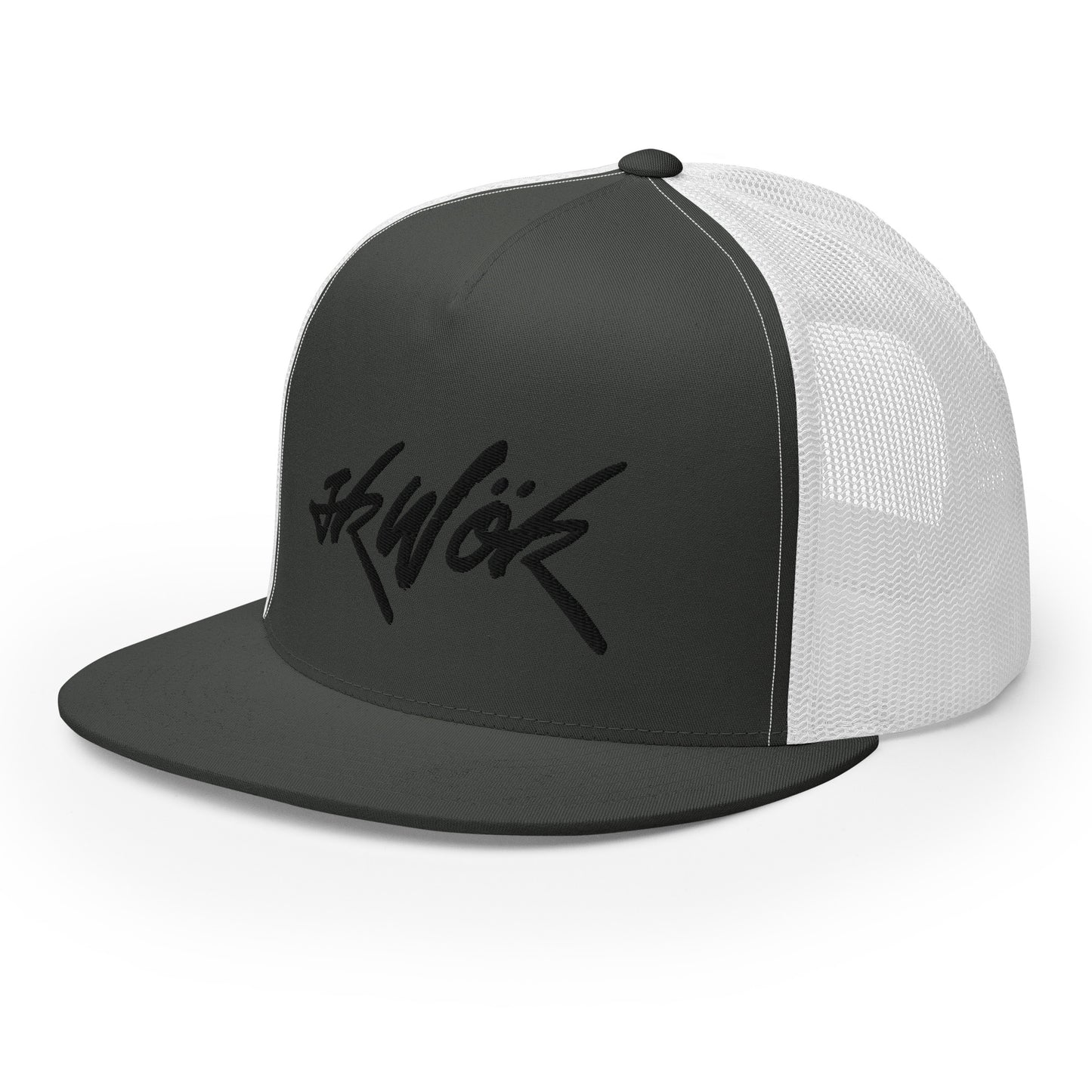 Skwok Brand / Hat / Trucker Cap / Tag Logo / Black
