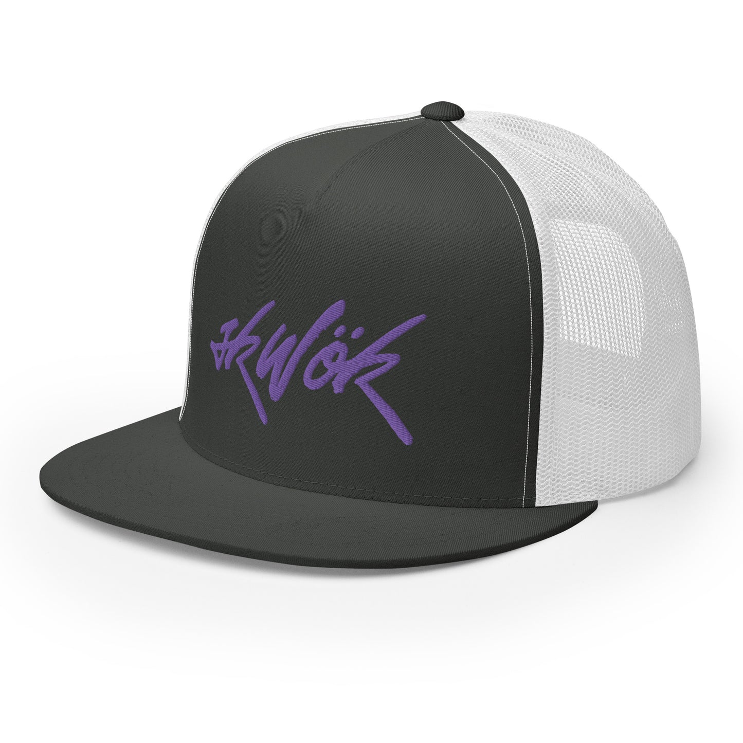 Skwok Brand / Hat / Trucker Cap / Tag Logo / Purple
