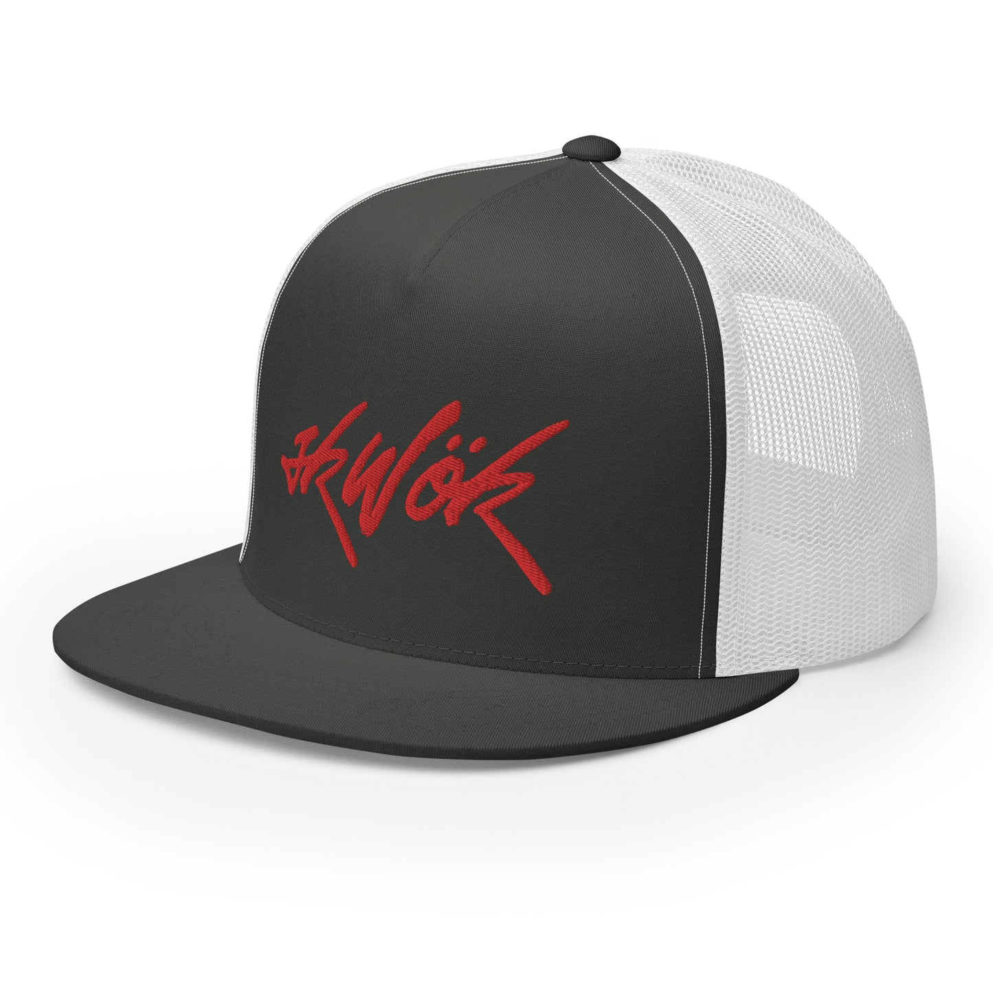 Skwok Brand / Hat / Trucker Cap / Tag Logo / Red