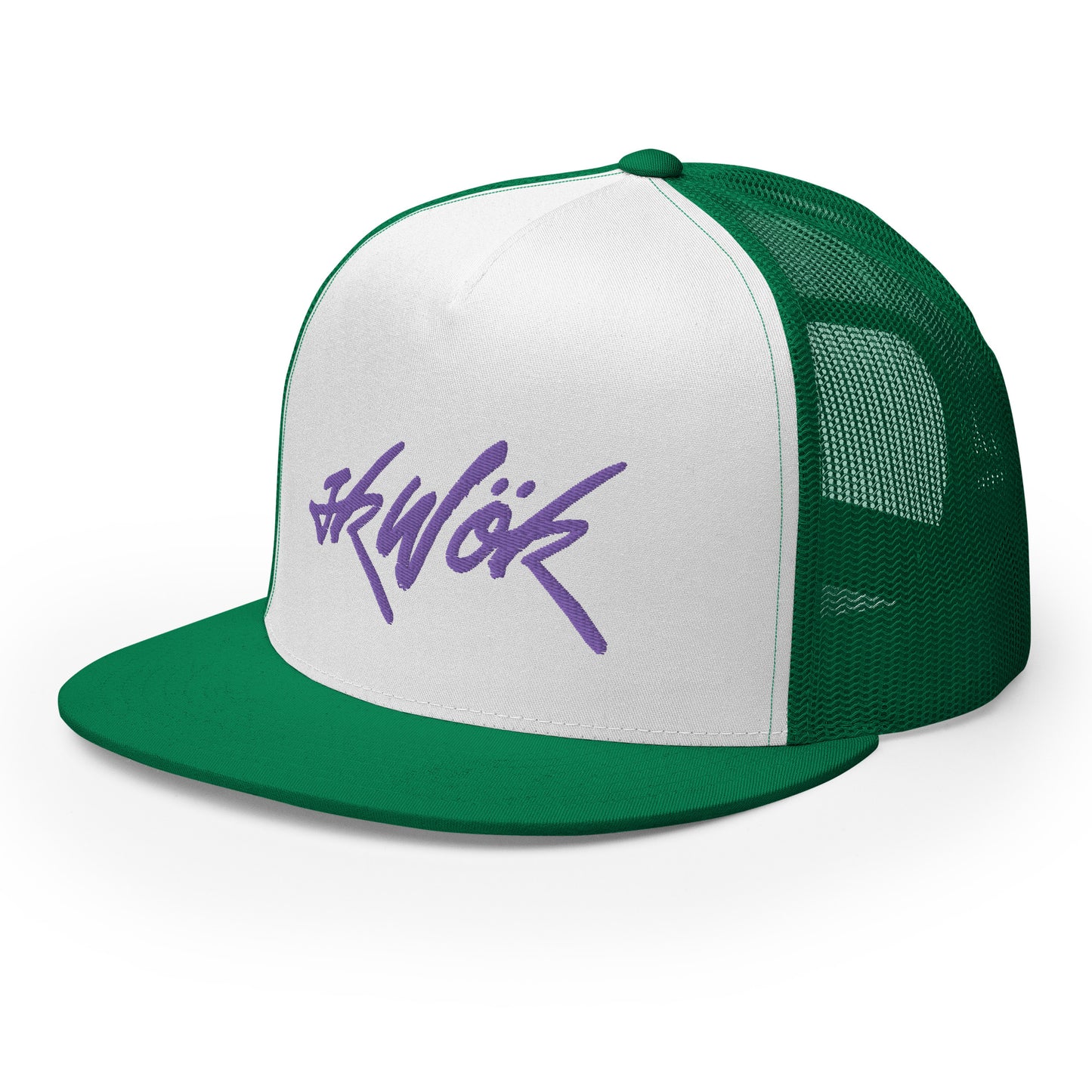 Skwok Brand / Hat / Trucker Cap / Tag Logo / Purple