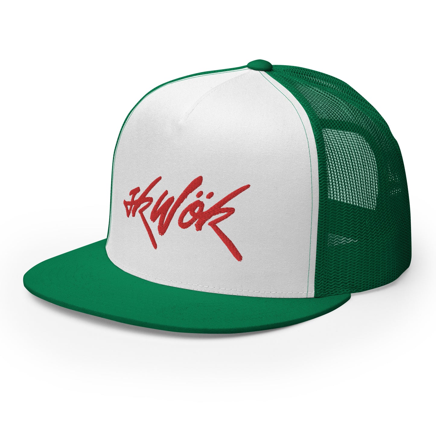 Skwok Brand / Hat / Trucker Cap / Tag Logo / Red