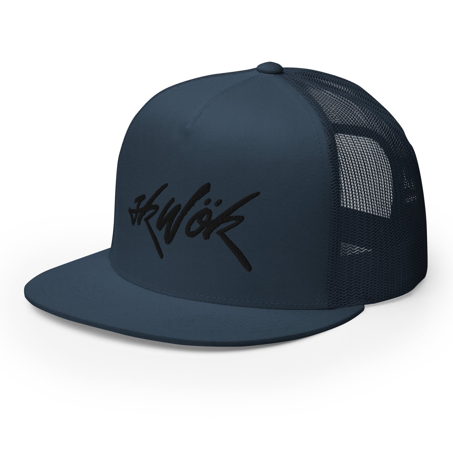 Skwok Brand / Hat / Trucker Cap / Tag Logo / Black