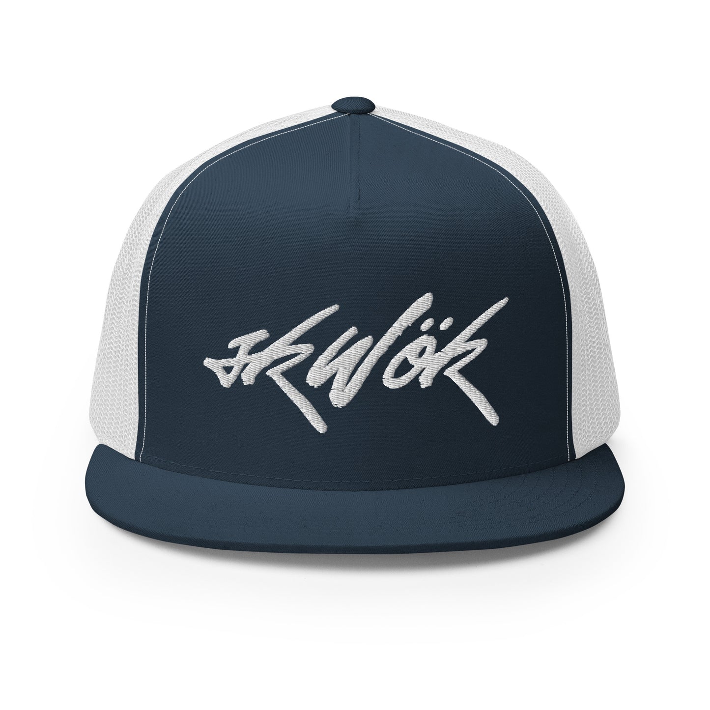 Skwok Brand / Hat / Trucker Cap / Tag Logo / White