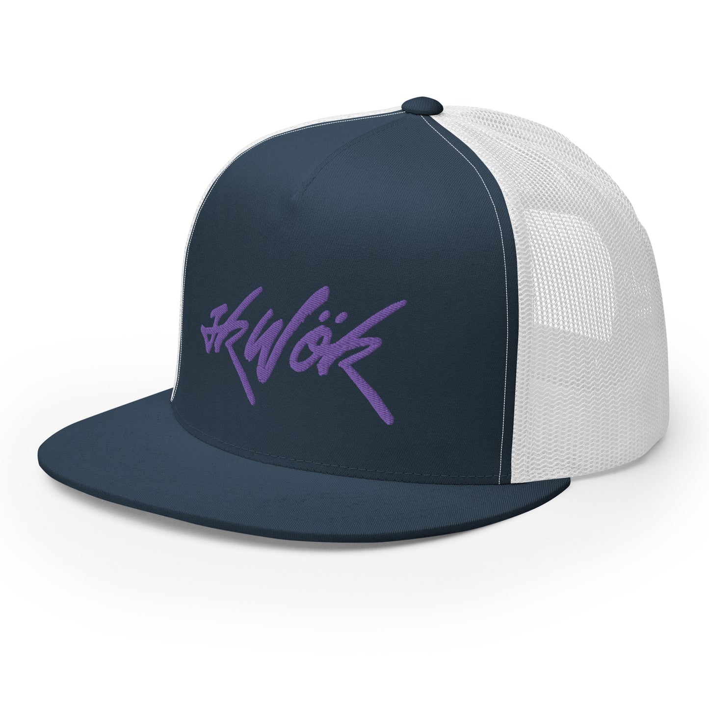 Skwok Brand / Hat / Trucker Cap / Tag Logo / Purple