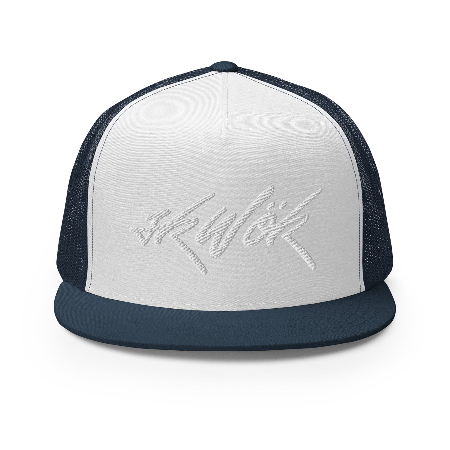 Skwok Brand / Hat / Trucker Cap / Tag Logo / White