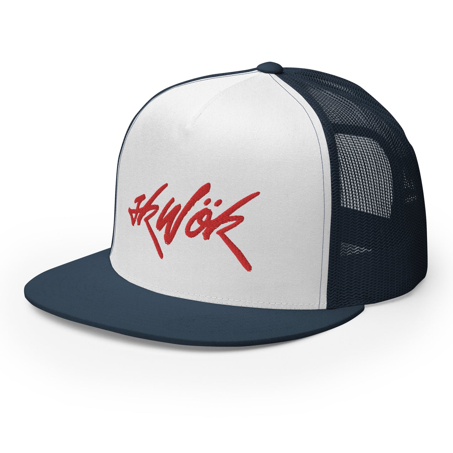 Skwok Brand / Hat / Trucker Cap / Tag Logo / Red