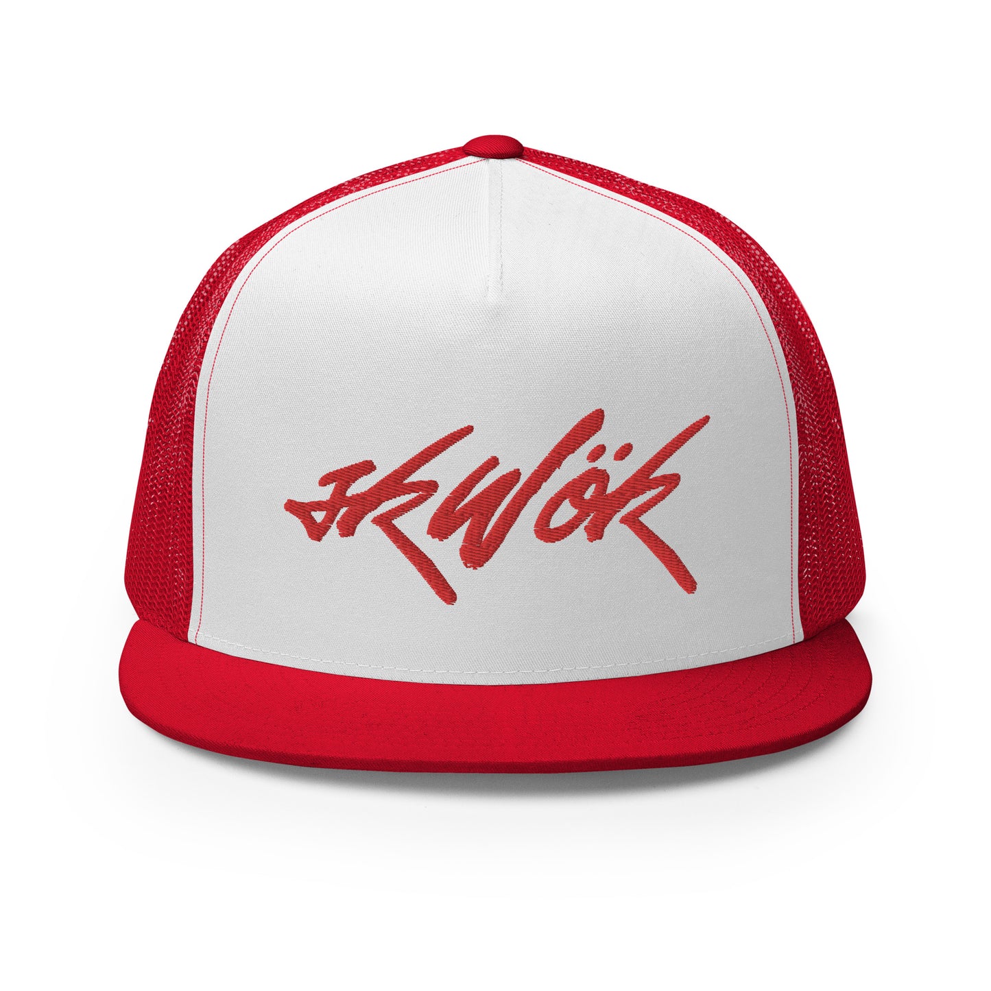 Skwok Brand / Hat / Trucker Cap / Tag Logo / Red