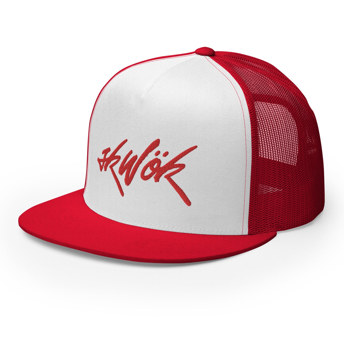 Skwok Brand / Hat / Trucker Cap / Tag Logo / Red