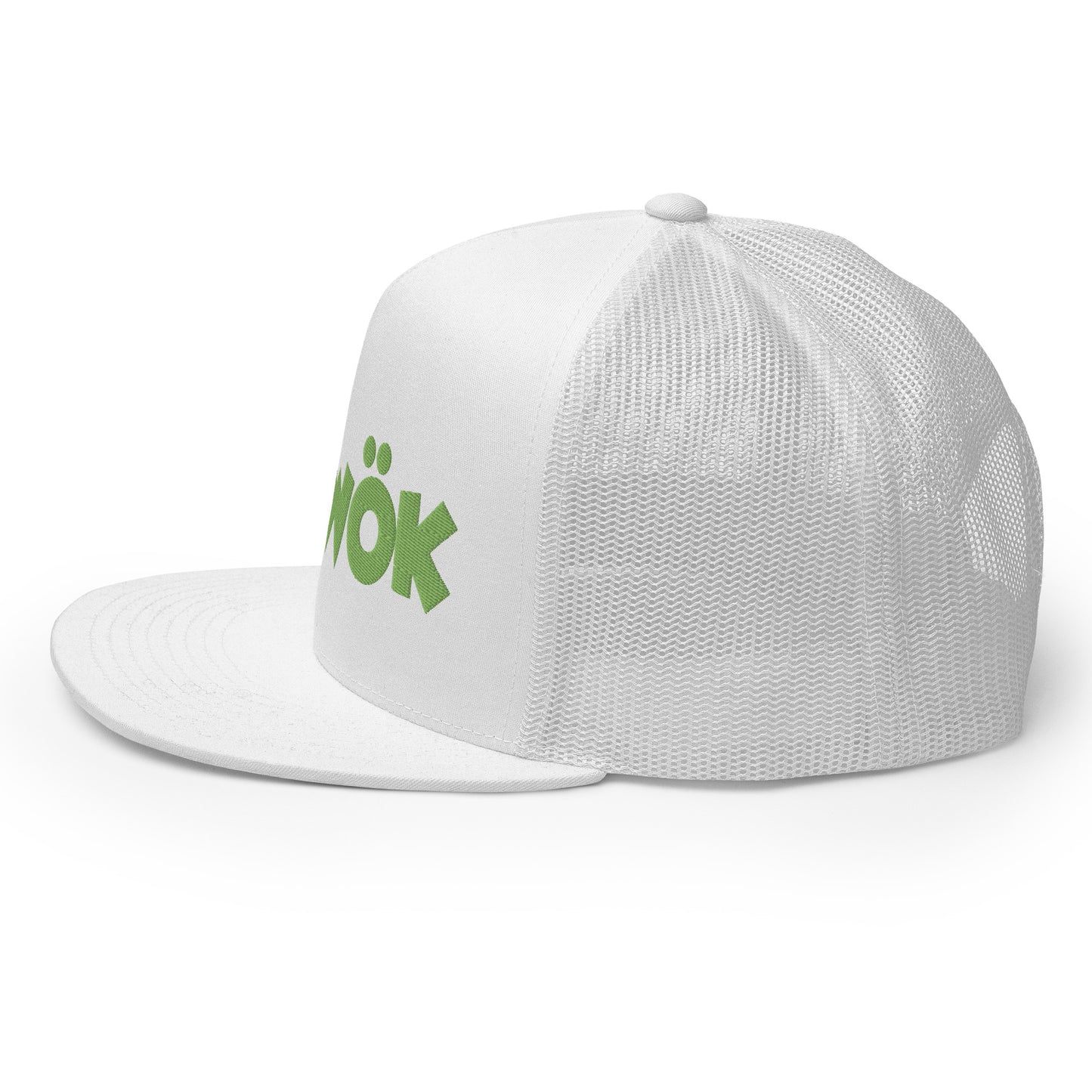 Skwok Brand / Hat / Trucker Cap / OG Logo / 3D Puff / White / Green