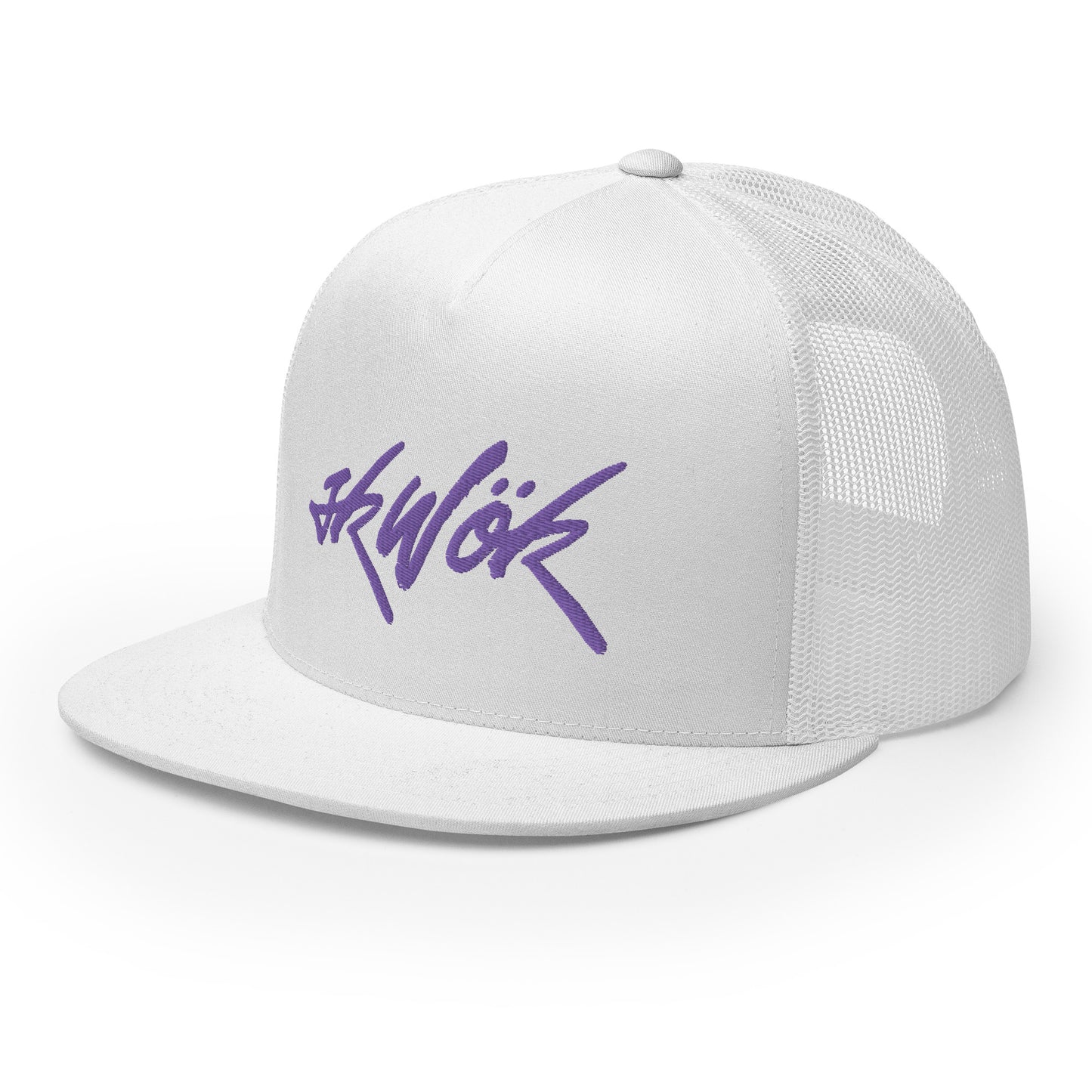 Skwok Brand / Hat / Trucker Cap / Tag Logo / Purple