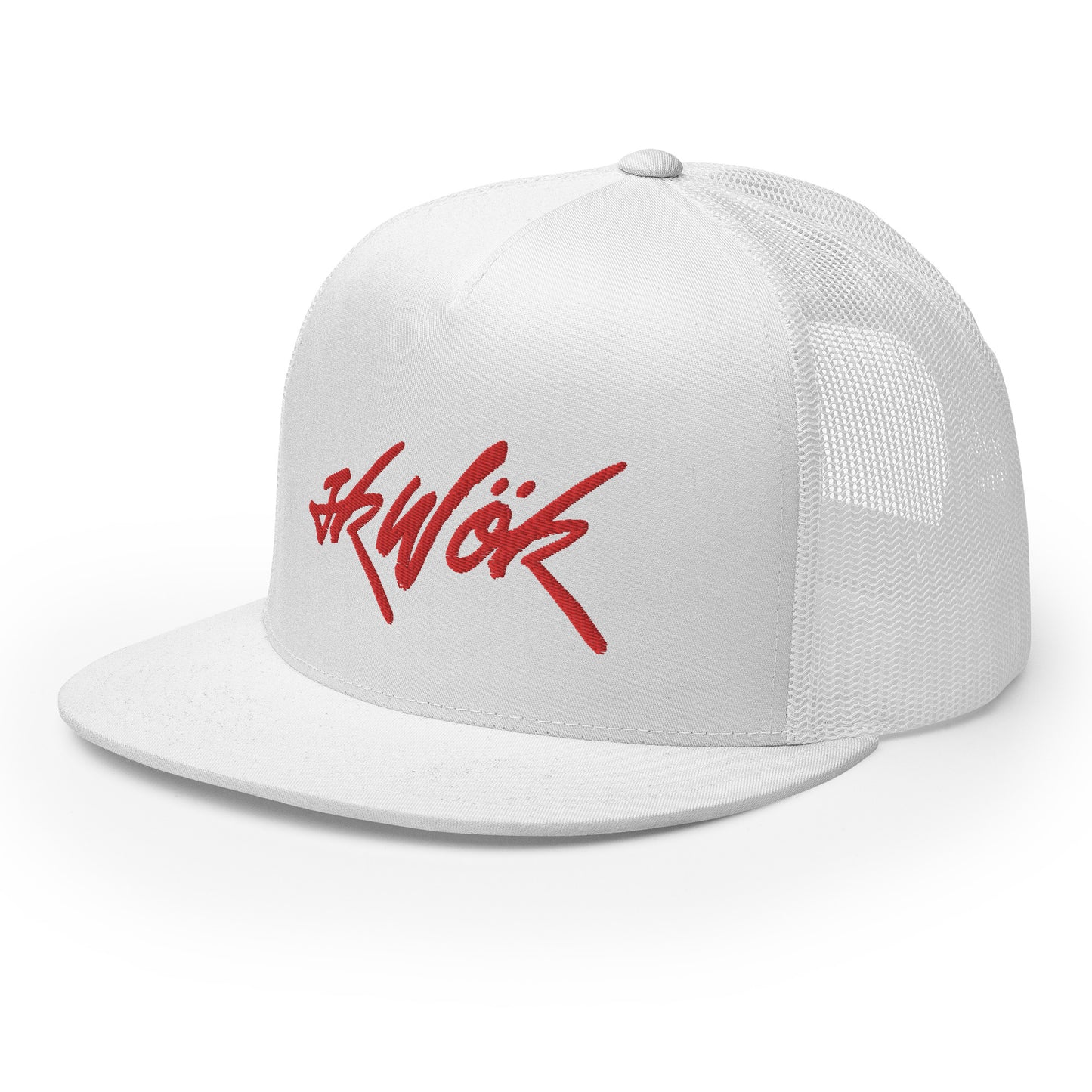 Skwok Brand / Hat / Trucker Cap / Tag Logo / Red