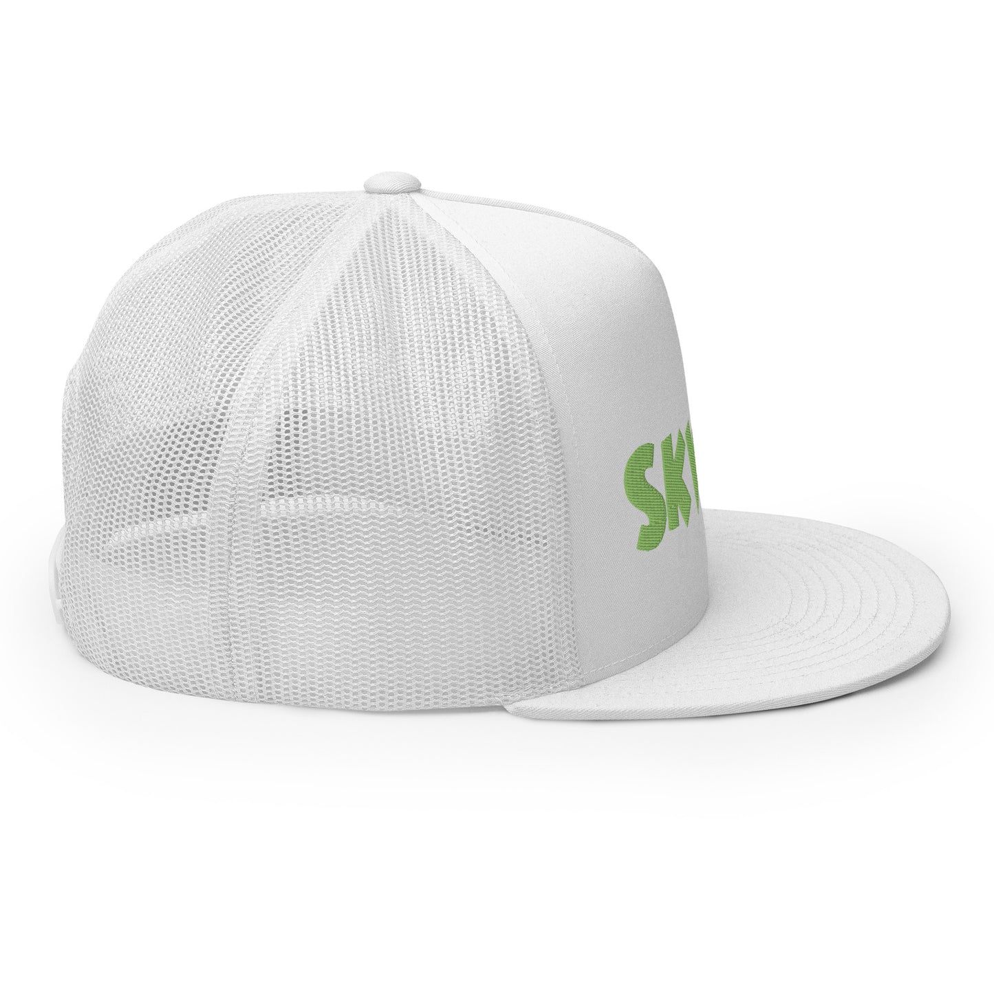 Skwok Brand / Hat / Trucker Cap / OG Logo / 3D Puff / White / Green