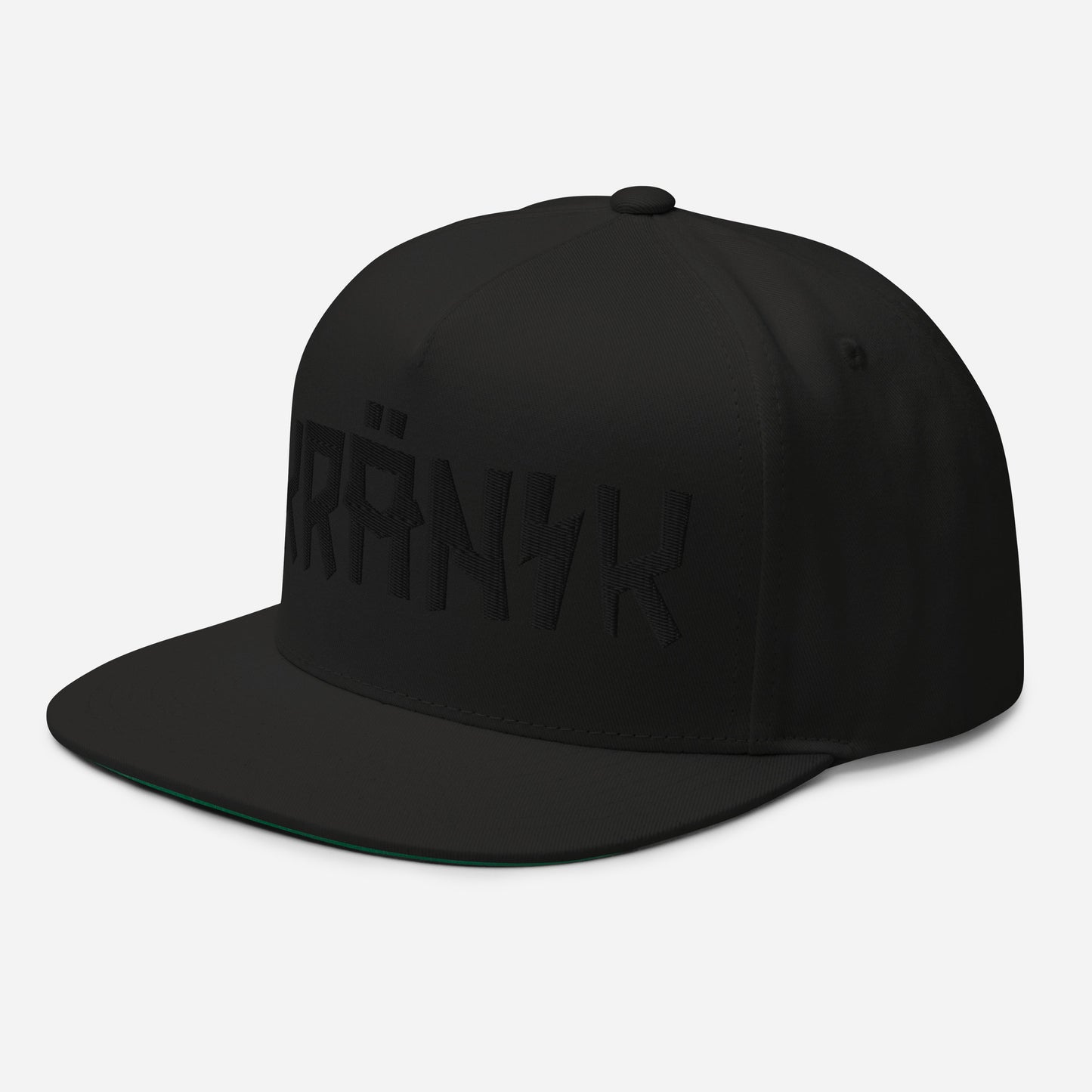 Kranik Brand Hat / Flat Bill / Moto Logo / 3D Puff Black Embroidery / 5 Color Options