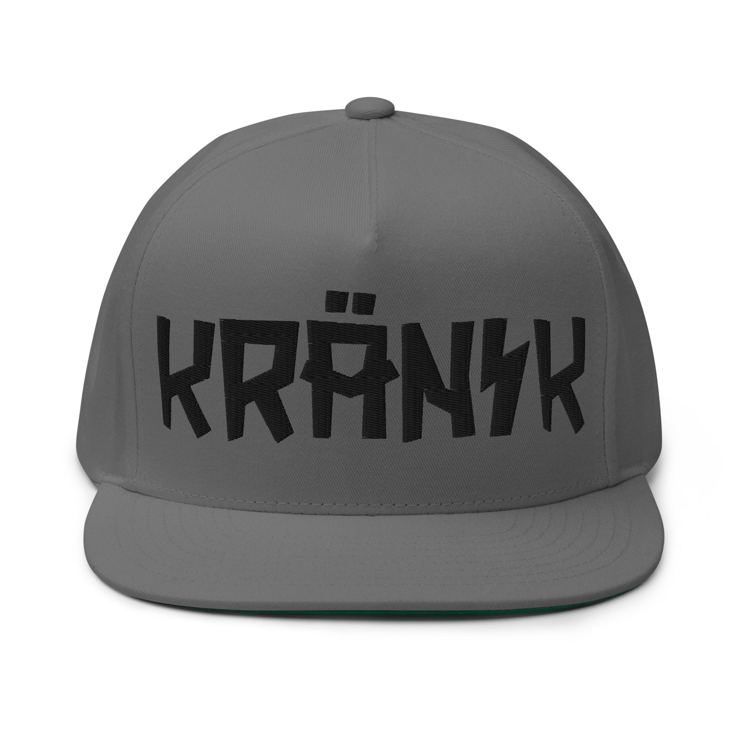 Kranik Brand Hat / Flat Bill / Moto Logo / 3D Puff Black Embroidery / 5 Color Options