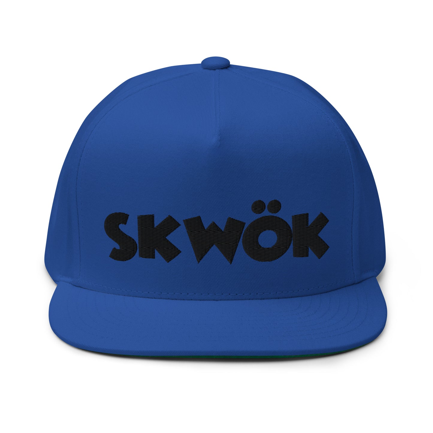 Skwok Brand / Hat / Flat Bill Cap / OG Logo / 3D Puff / Embroidered / Black / 7 Color Options