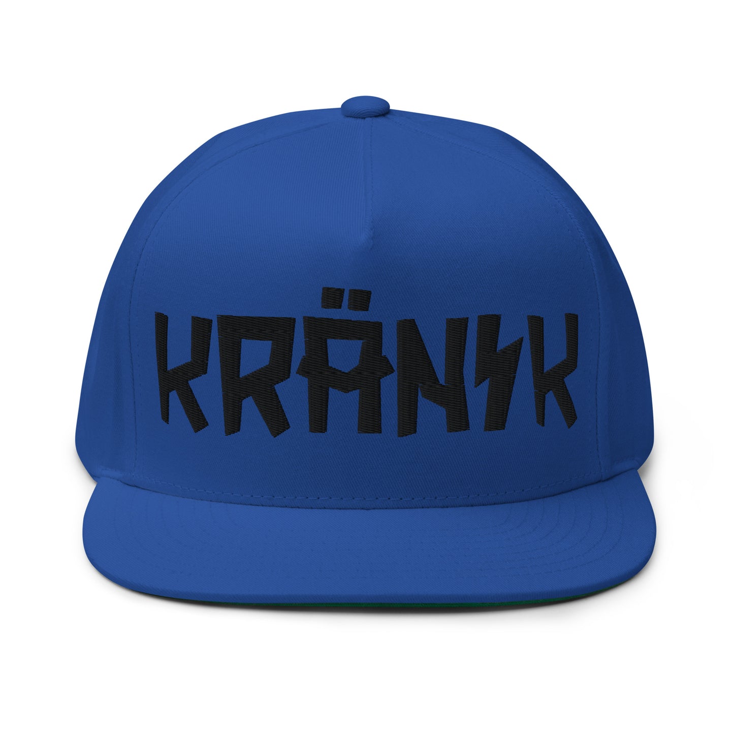 Kranik Brand Hat / Flat Bill / Moto Logo / 3D Puff Black Embroidery / 5 Color Options