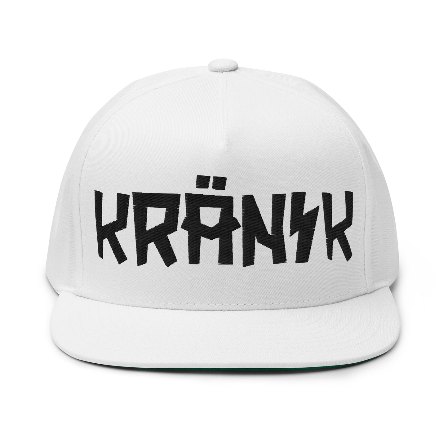 Kranik Brand Hat / Flat Bill / Moto Logo / 3D Puff Black Embroidery / 5 Color Options