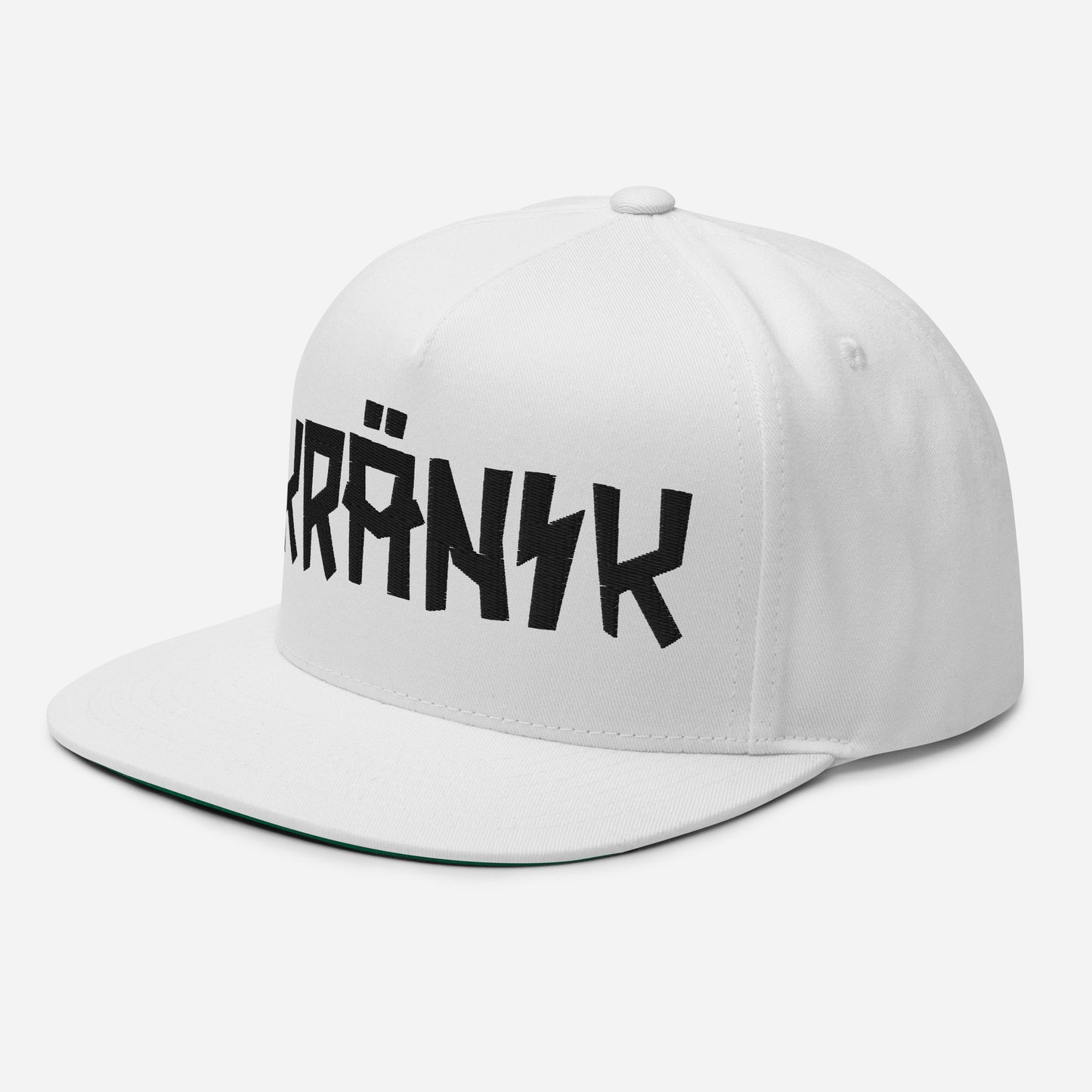 Kranik Brand Hat / Flat Bill / Moto Logo / 3D Puff Black Embroidery / 5 Color Options