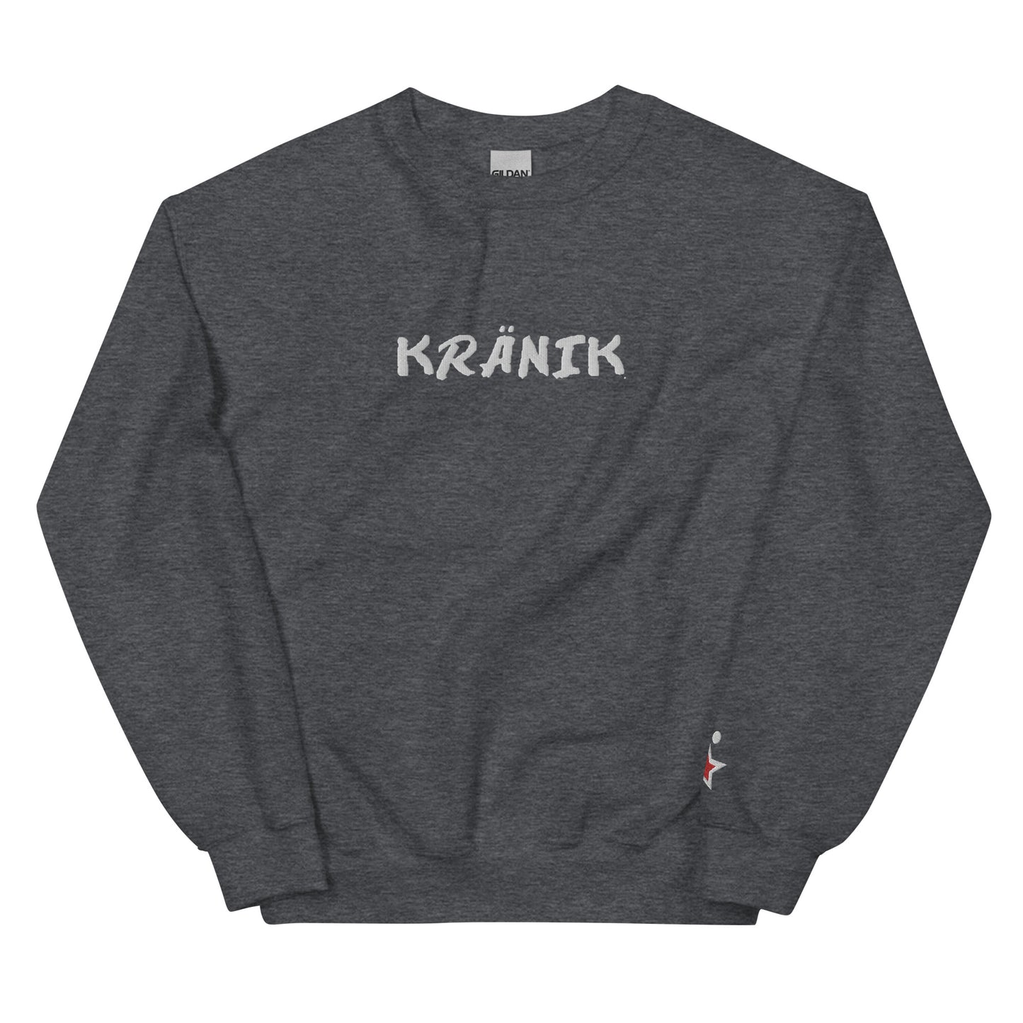 Kranik Brand / 8oz Gildan Crew / OG DARE Logo / White / Embroidered