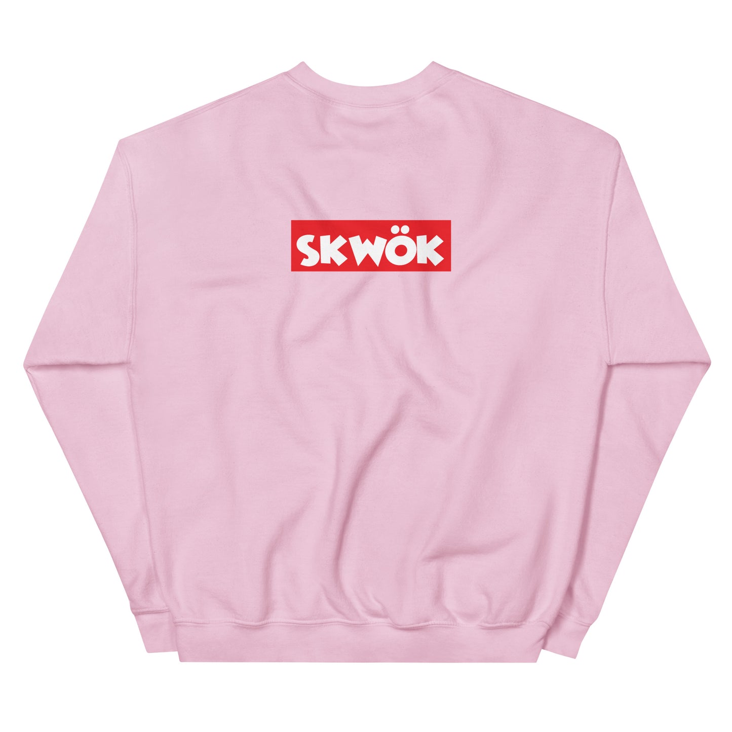 Skwok Brand / 8oz Gildan Crew / (3) / OG Logo / Red Box Logo / DTG Print / Front - Back