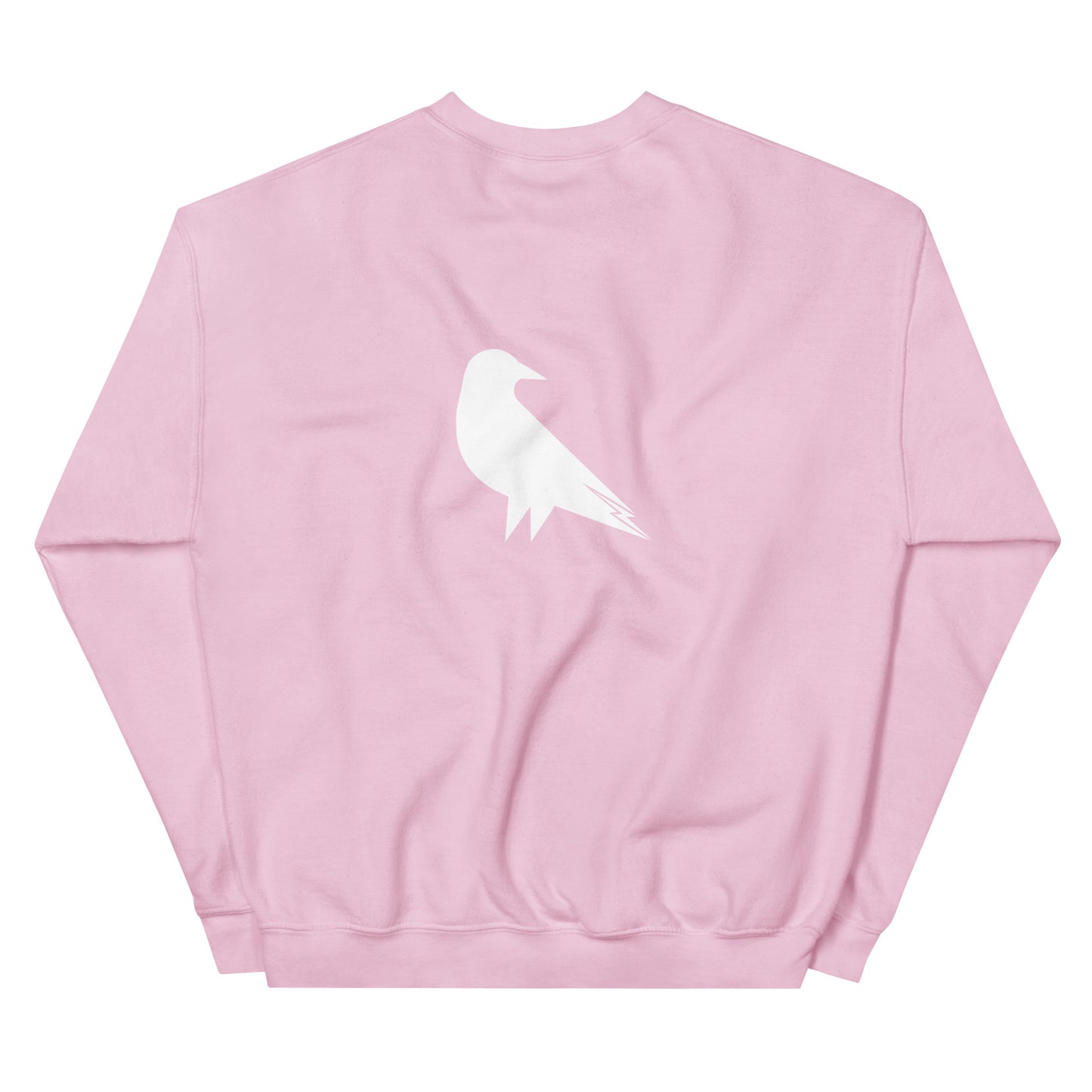 Skwok Brand / 8oz Gildan Crew / (5) / Raven Logo I / White / DTG Print / Front - Back