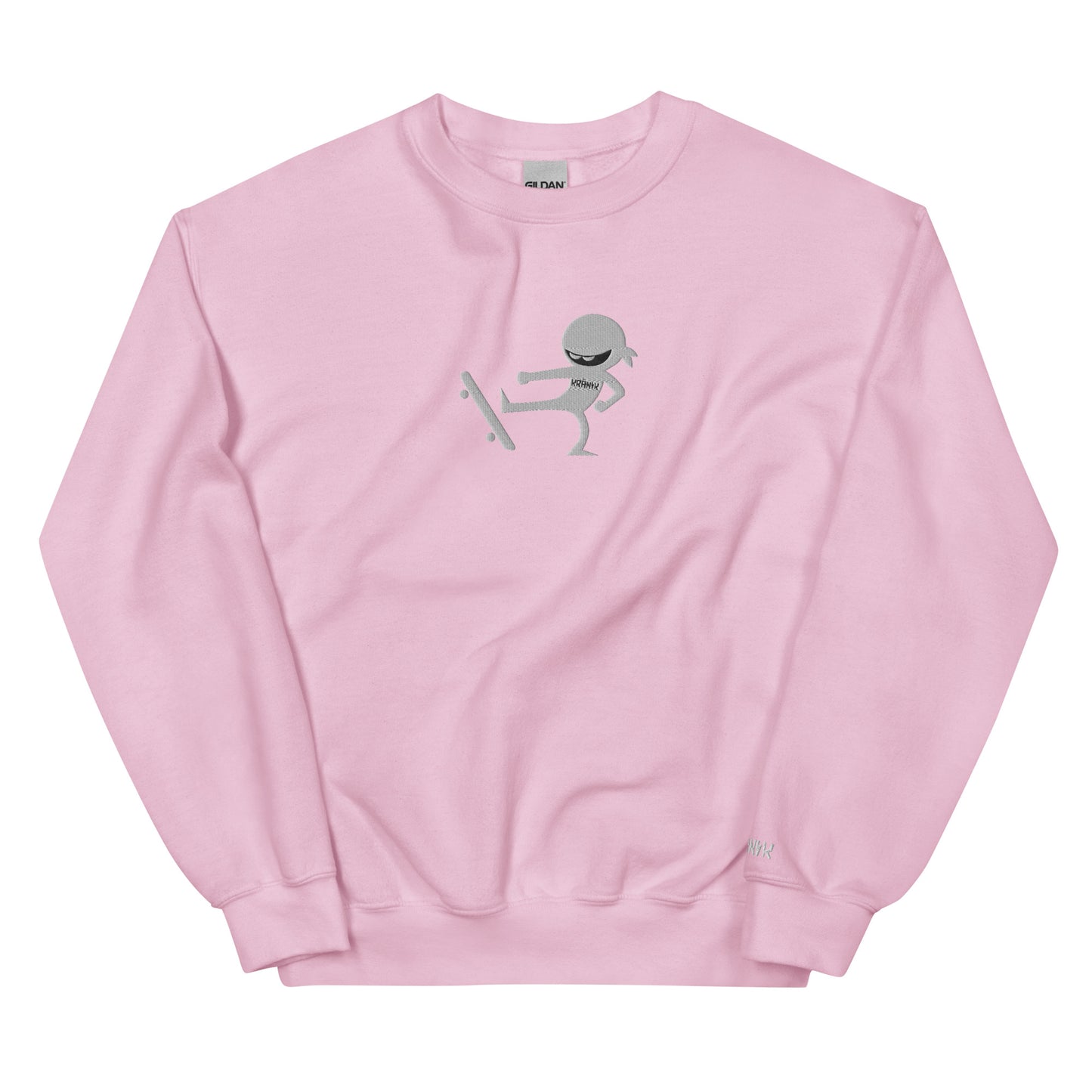 Kranik Brand / 8oz Gildan Crew / Ninja Logo / Skate / Embroidered