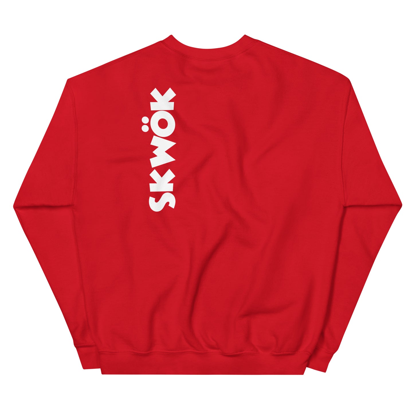 Skwok Brand / 8oz Gildan Crew / (2) / OG Logo II / White / DTG Print / Front - Back