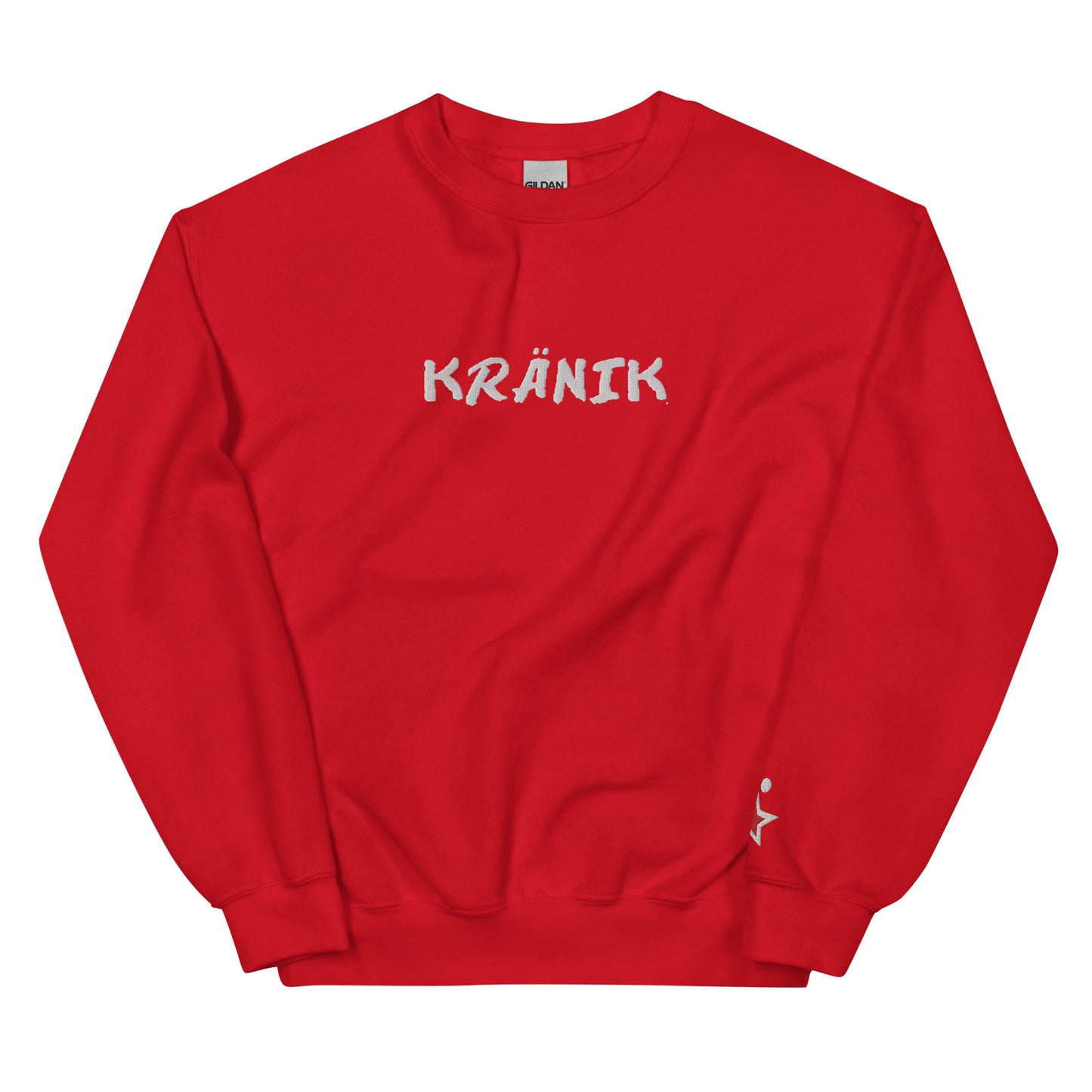 Kranik Brand / 8oz Gildan Crew / OG DARE Logo / White / Embroidered