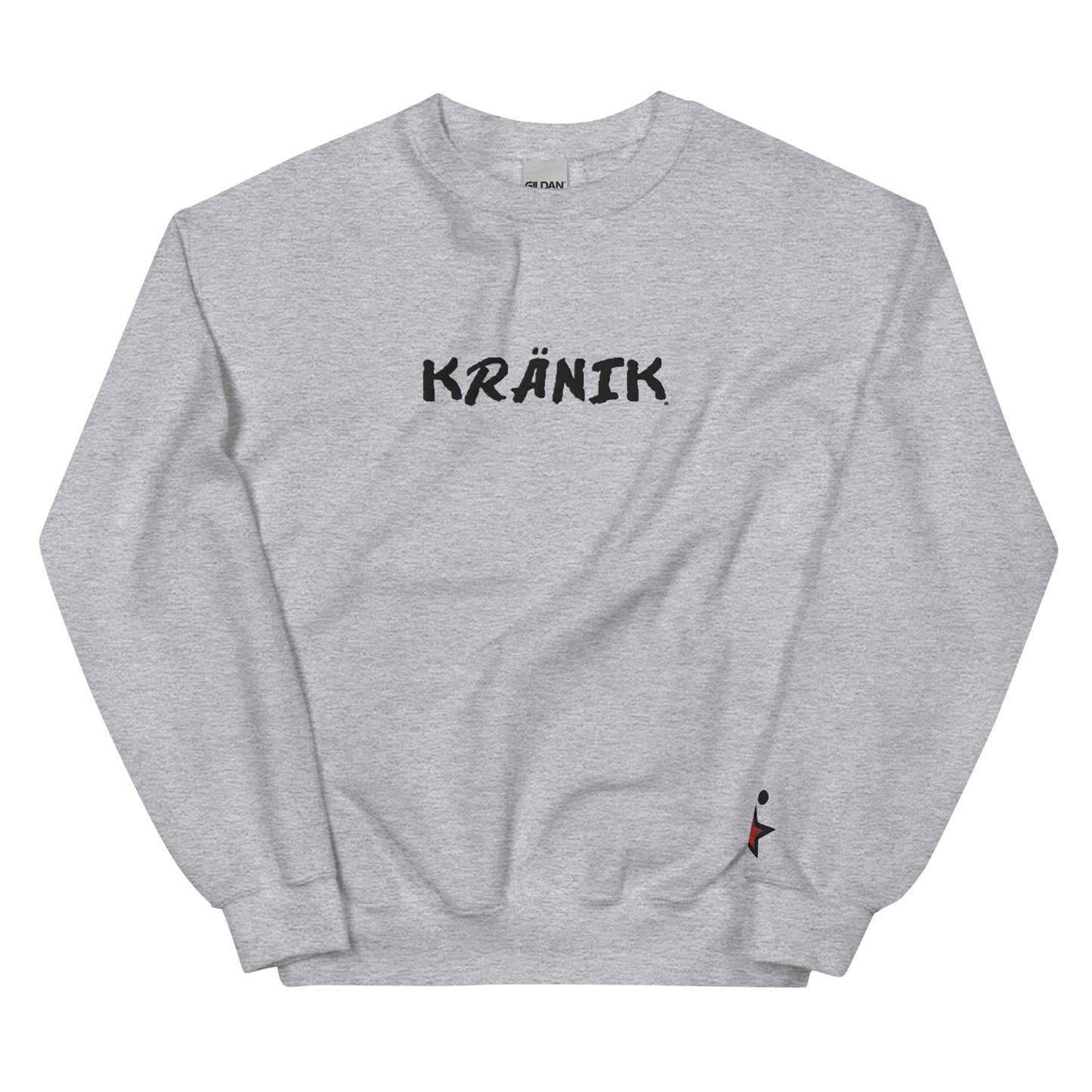 Kranik Brand / 8oz Gildan Crew / OG DARE Logo / White / Embroidered