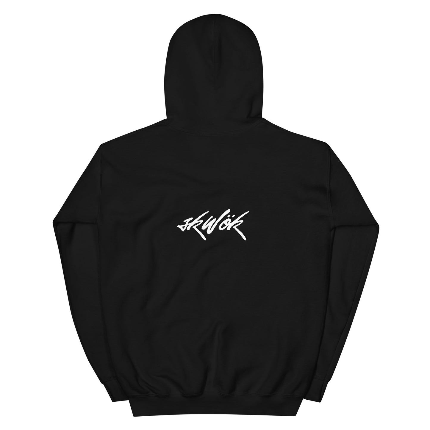 Skwok Brand (04) / 8oz Gildan Hoodie / Tag Logo / Front - Back