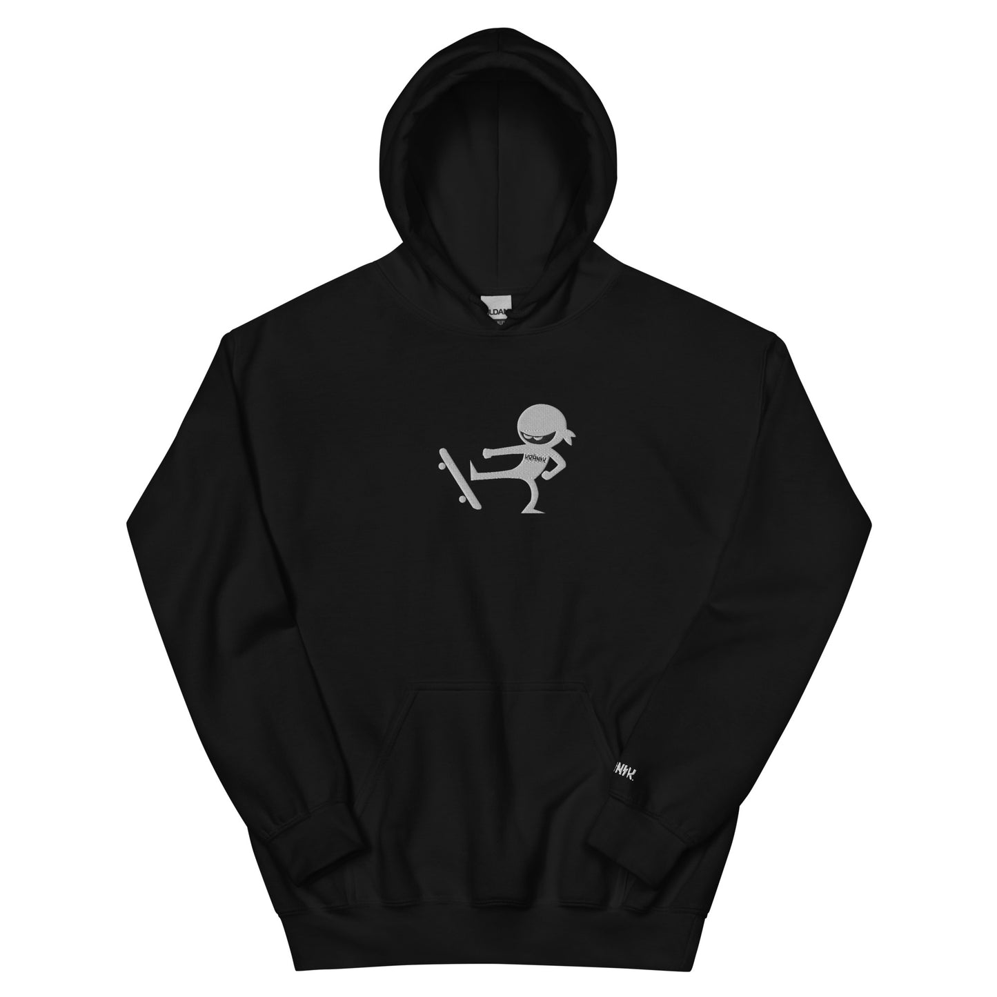 Kranik Brand / 8oz Gildan Hoodie / Embroidered / Skate Ninja Logo / Front Only