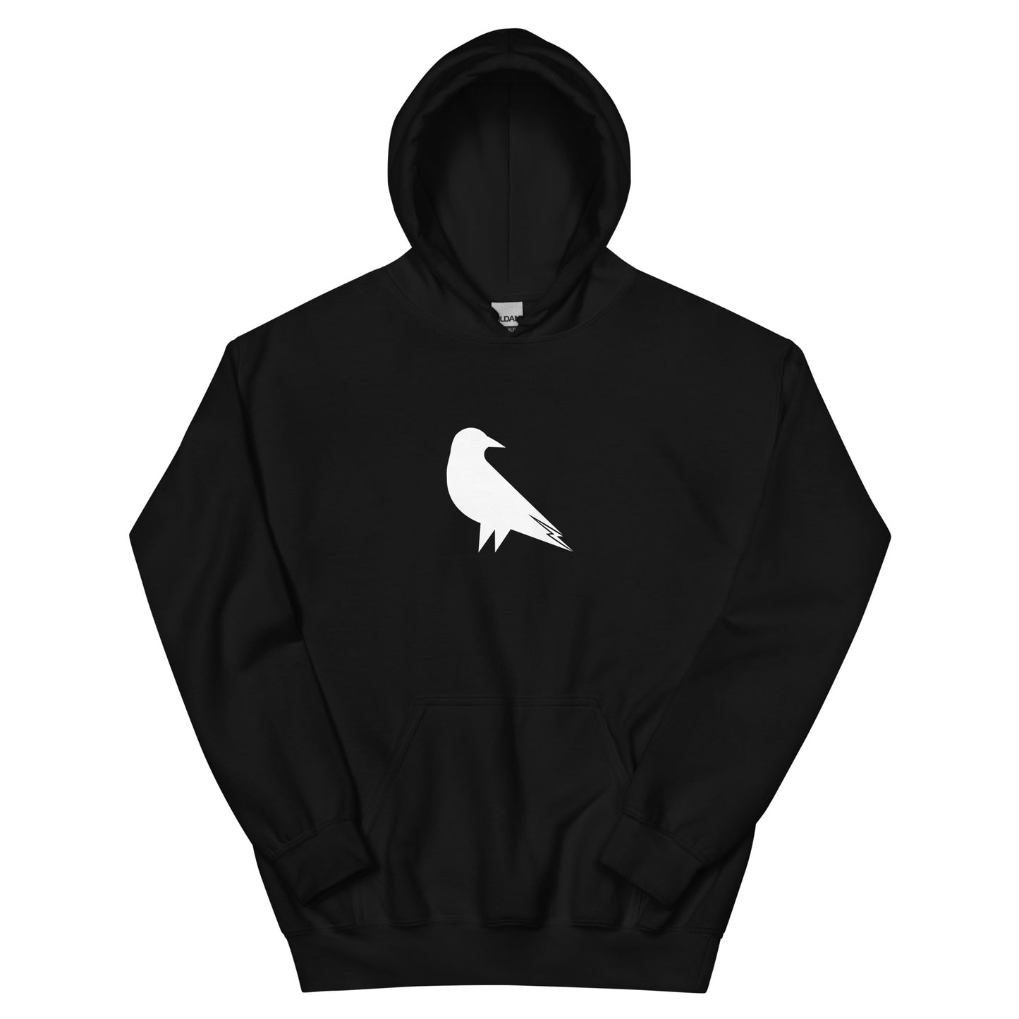 Skwok Brand (05) / 8oz Gildan Hoodie / Raven I Logo / Front - Back