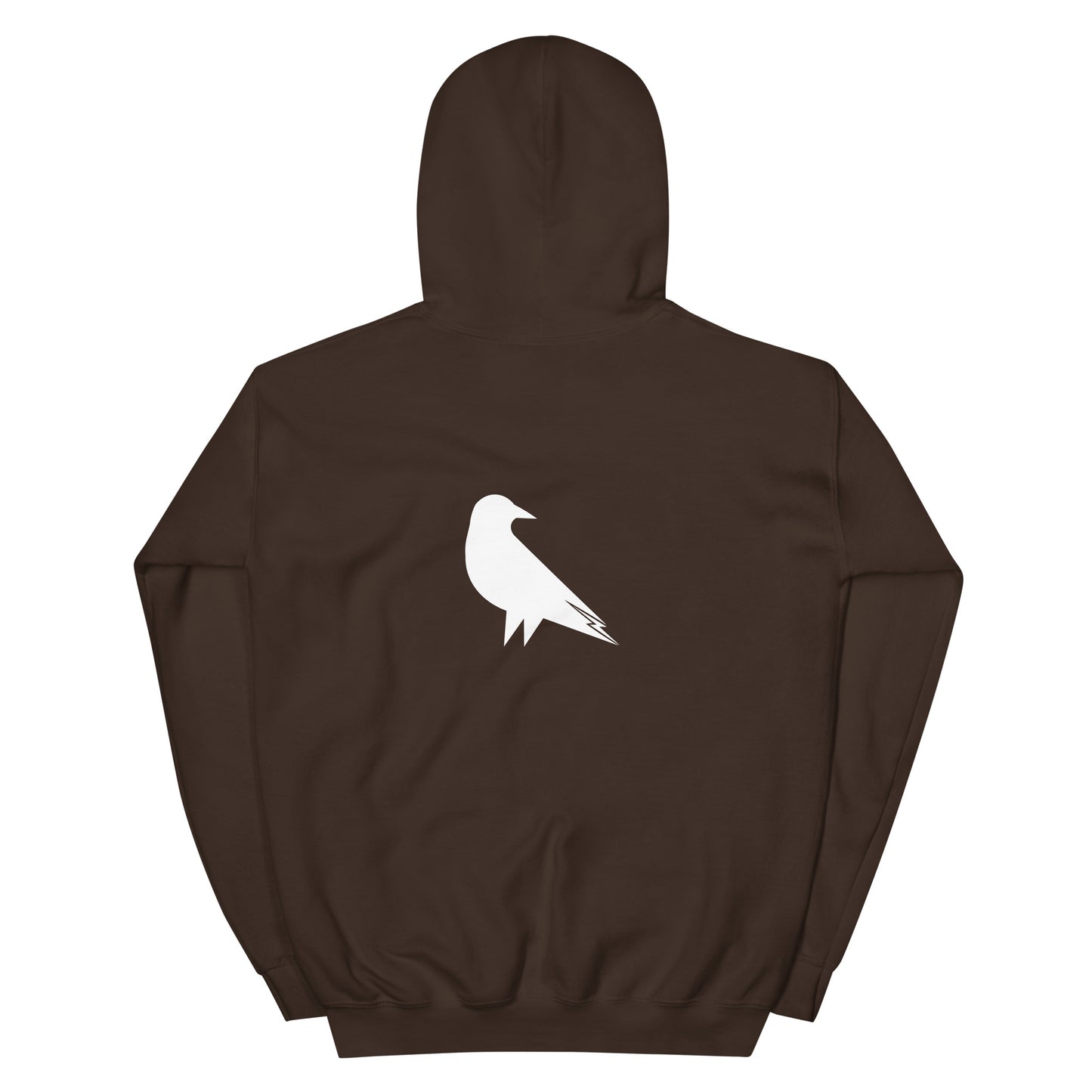Skwok Brand (05) / 8oz Gildan Hoodie / Raven I Logo / Front - Back