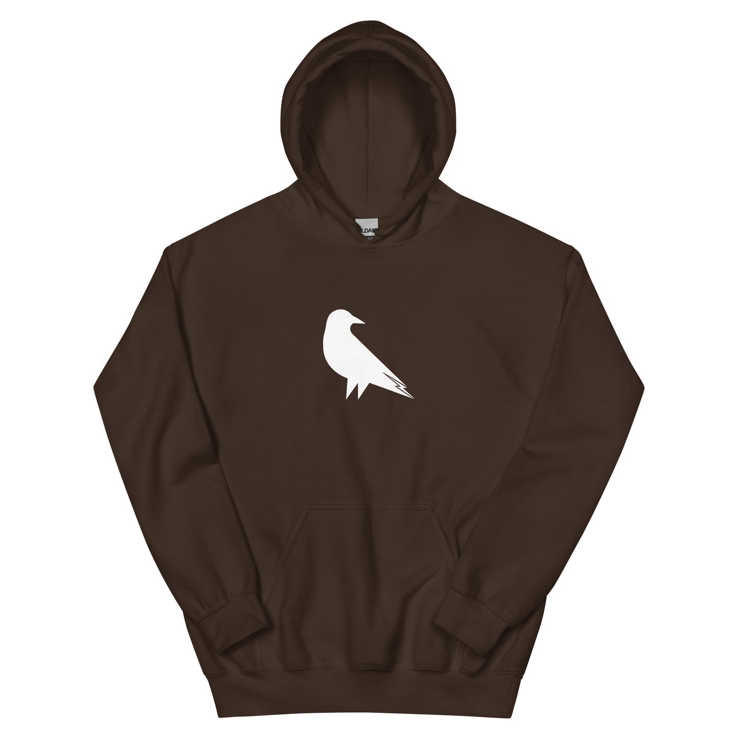 Skwok Brand (05) / 8oz Gildan Hoodie / Raven I Logo / Front - Back