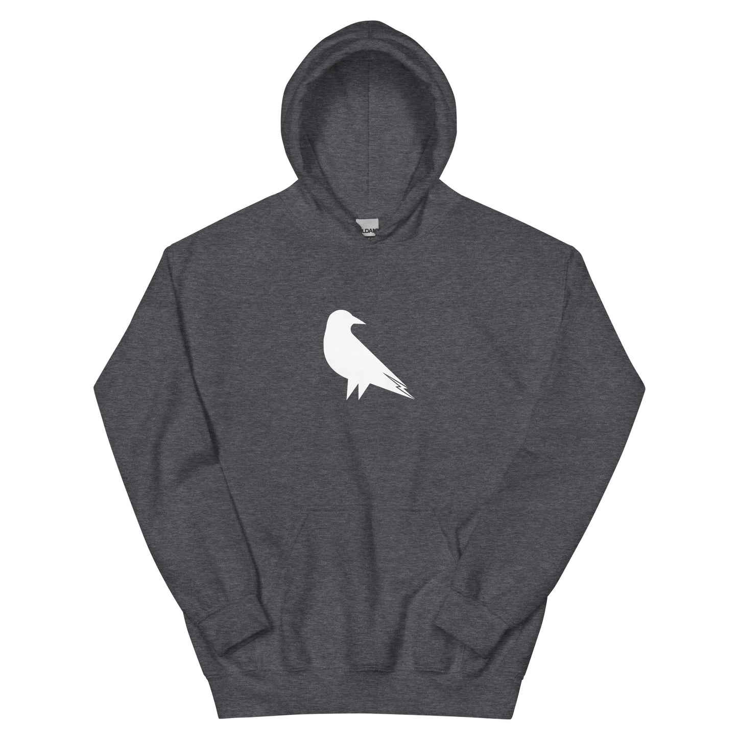 Skwok Brand (05) / 8oz Gildan Hoodie / Raven I Logo / Front - Back