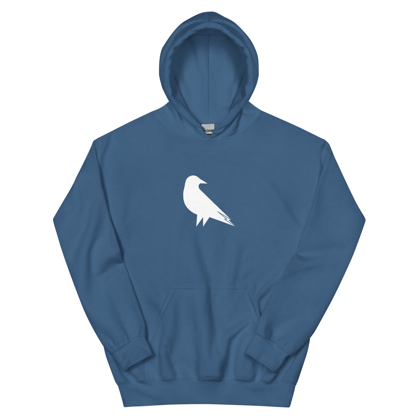Skwok Brand (05) / 8oz Gildan Hoodie / Raven I Logo / Front - Back