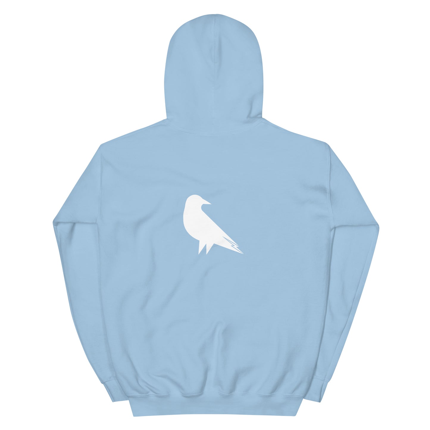 Skwok Brand (05) / 8oz Gildan Hoodie / Raven I Logo / Front - Back